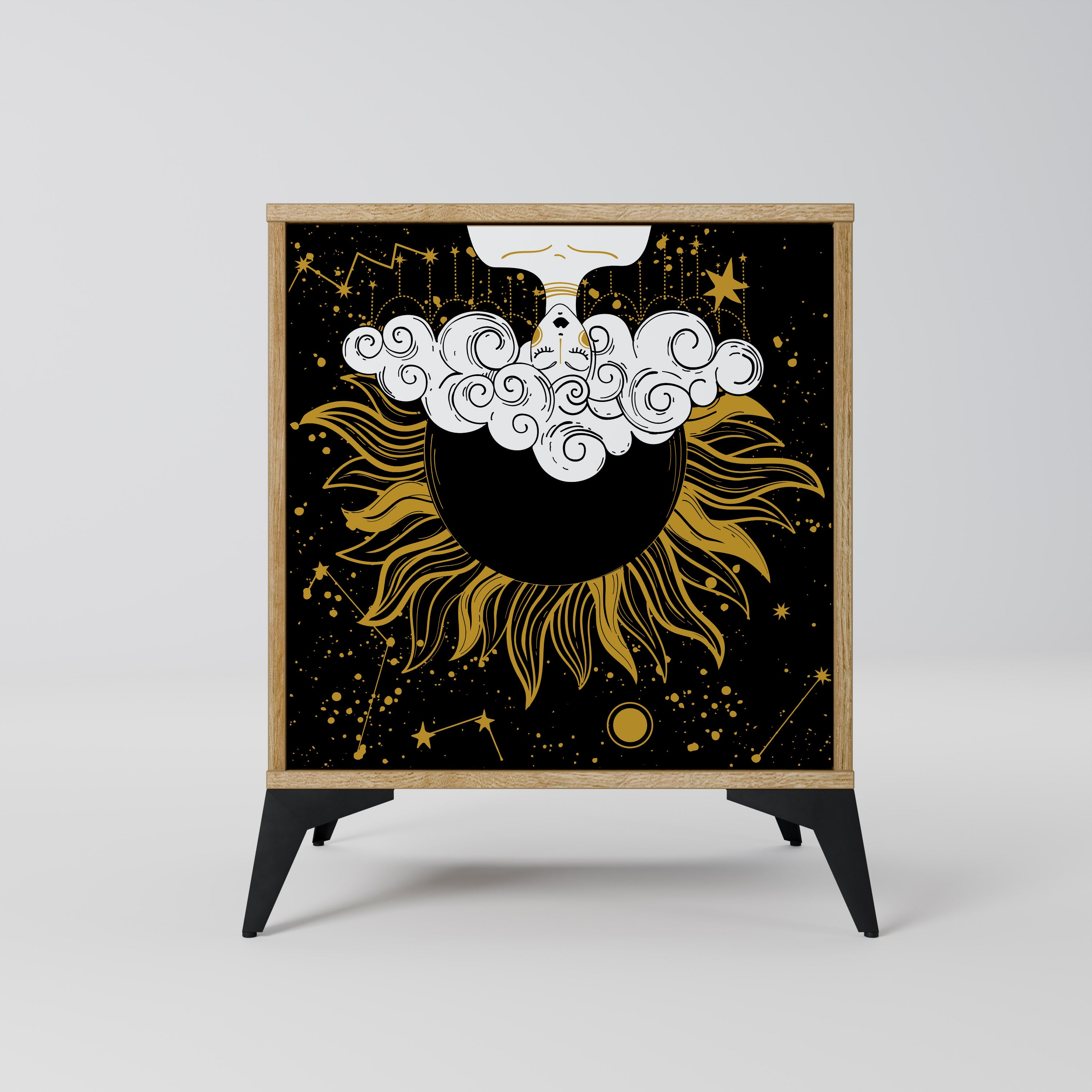 STELLAR CONSTELLATIONS 1-Door Sideboard in Oak Effect