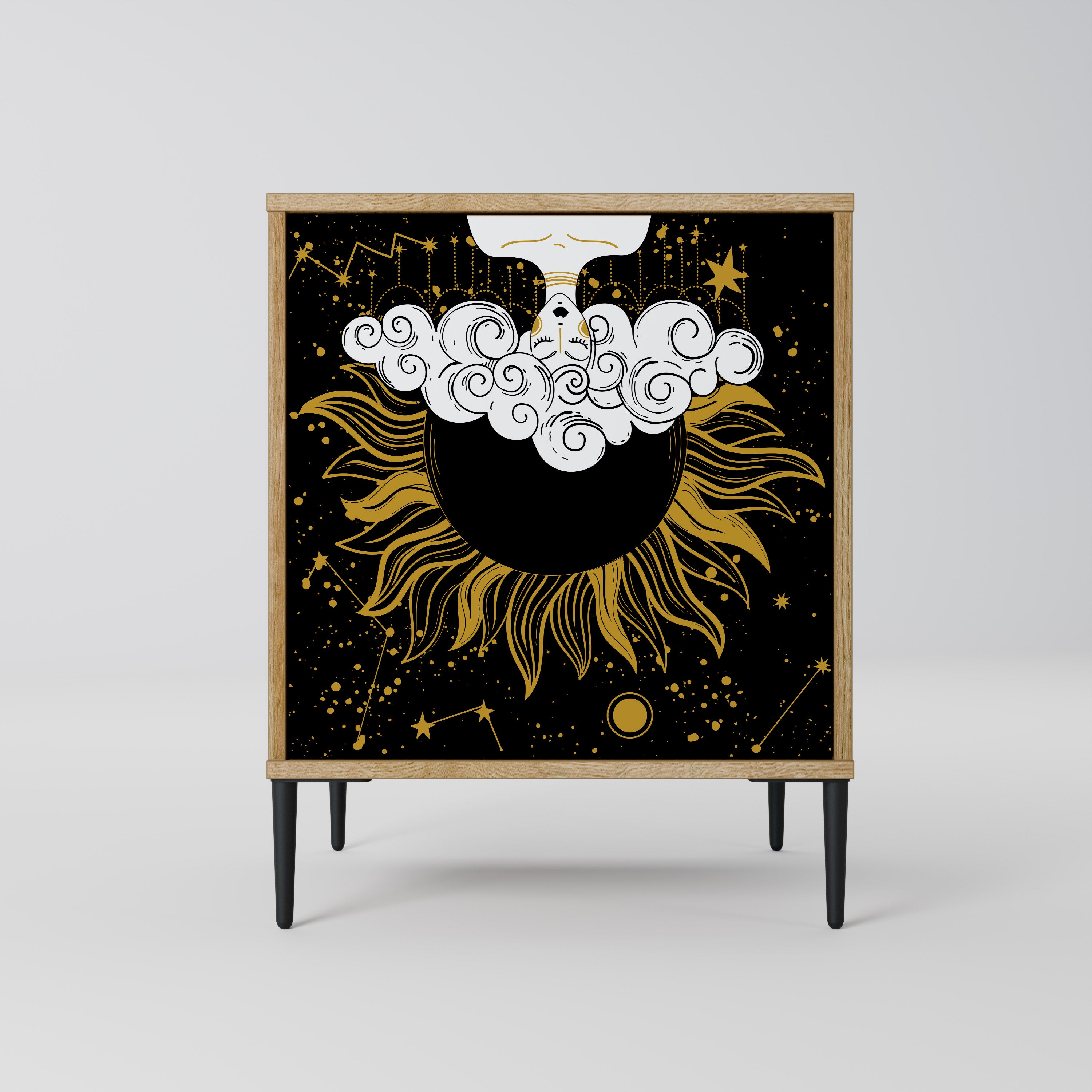 STELLAR CONSTELLATIONS 1-Door Sideboard in Oak Effect