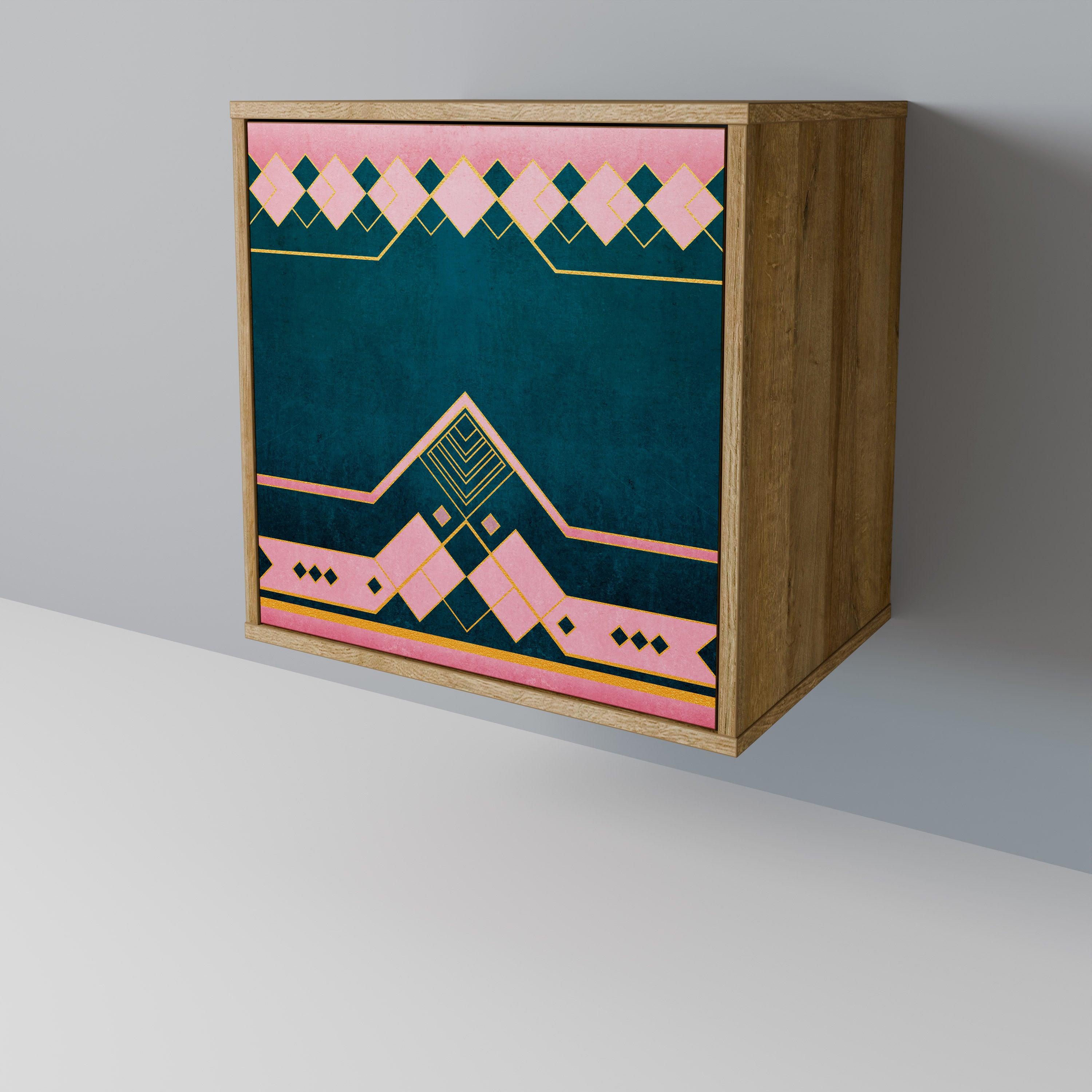 ROYAL COMPOSITION 1-Door Sideboard in Oak Effect