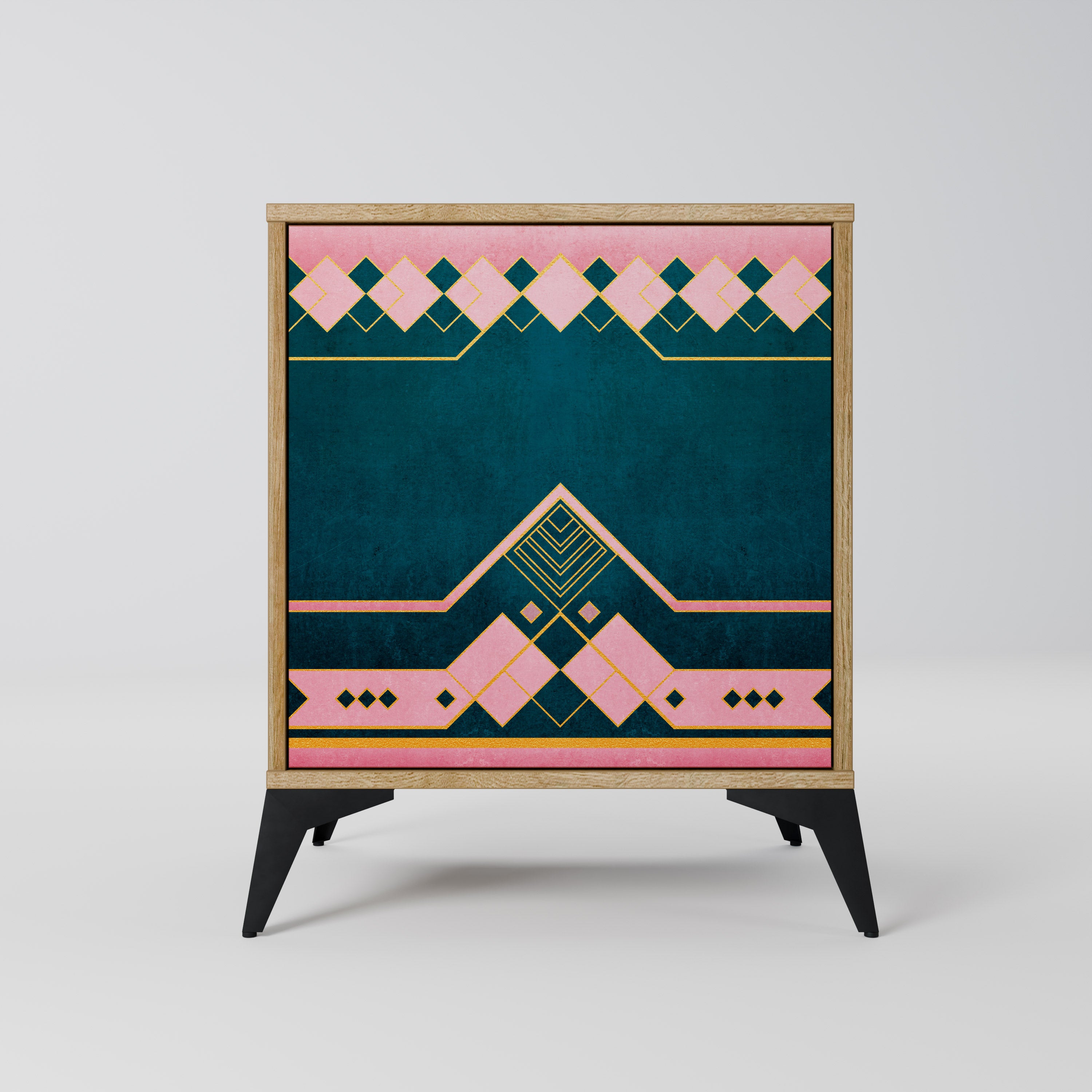 ROYAL COMPOSITION 1-Door Sideboard in Oak Effect