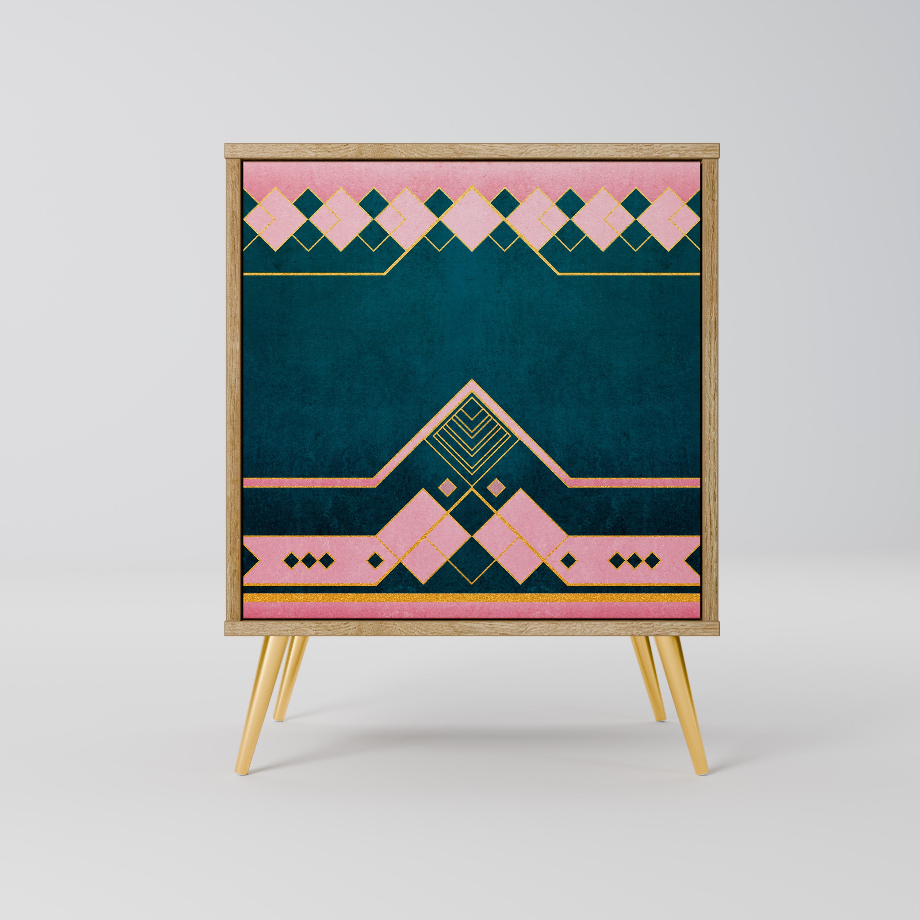 ROYAL COMPOSITION 1-Door Sideboard in Oak Effect