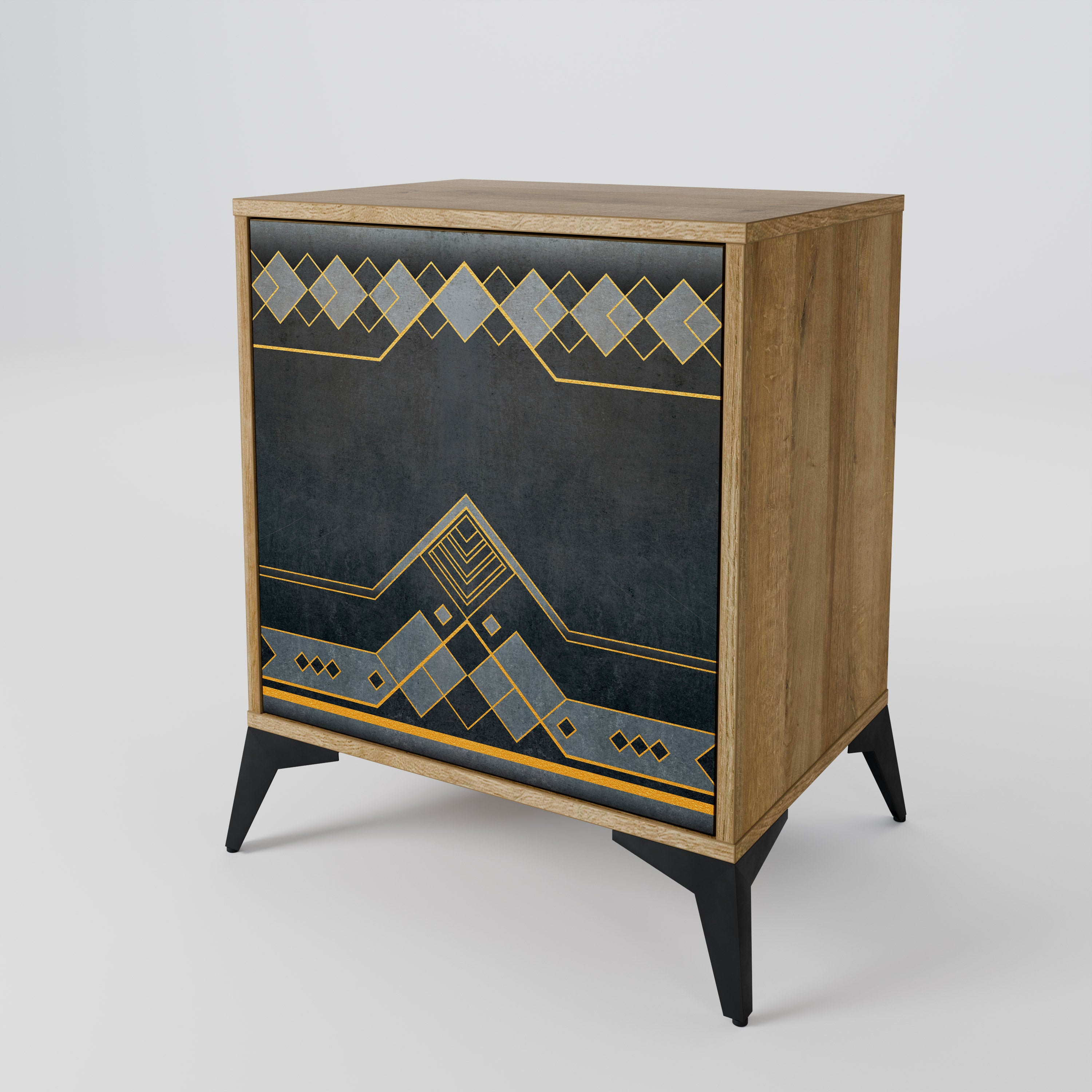 ROYAL ORDINARINESS 1-Door Sideboard in Oak Effect