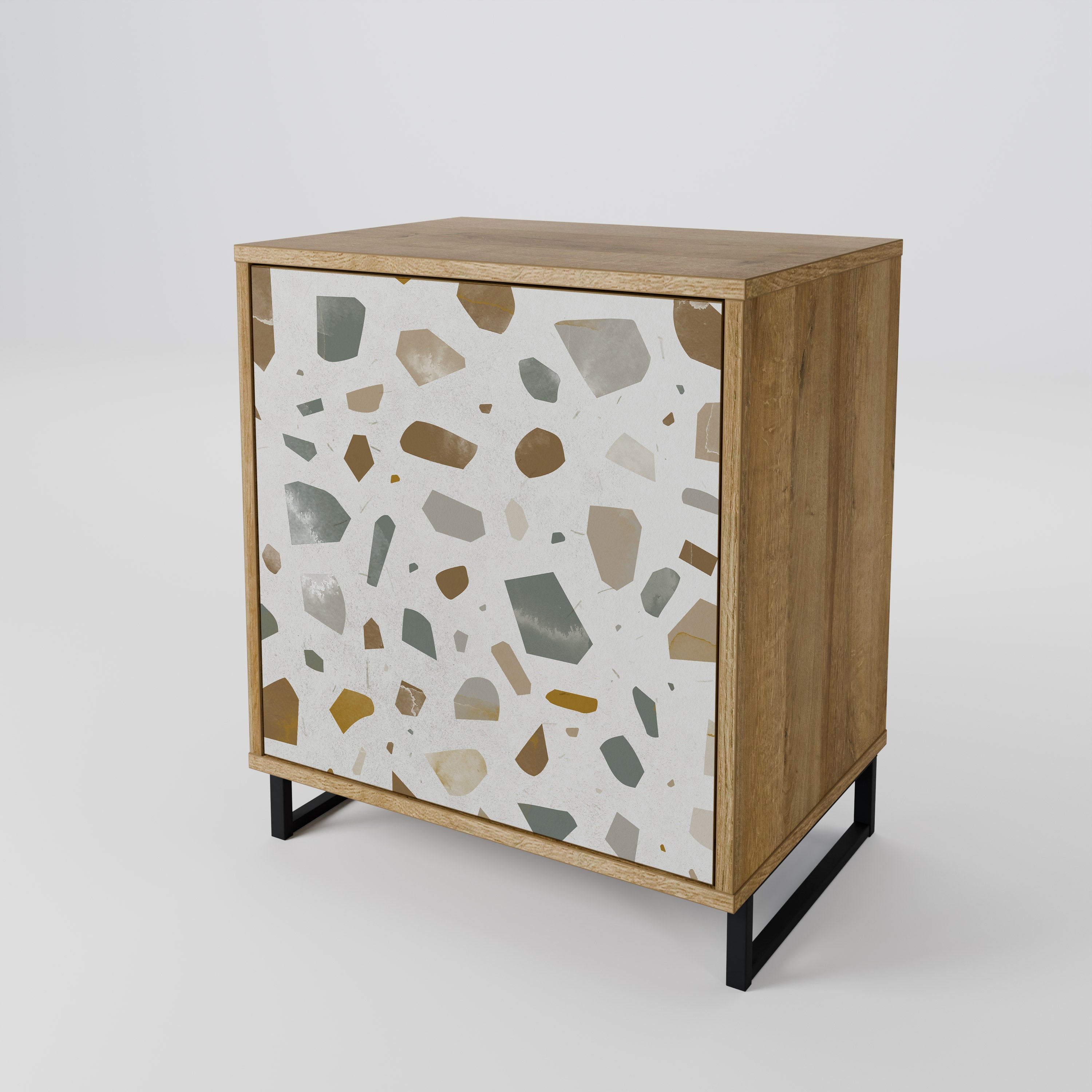 PIECES OF TOMORROW 1-Door Sideboard in Oak Effect