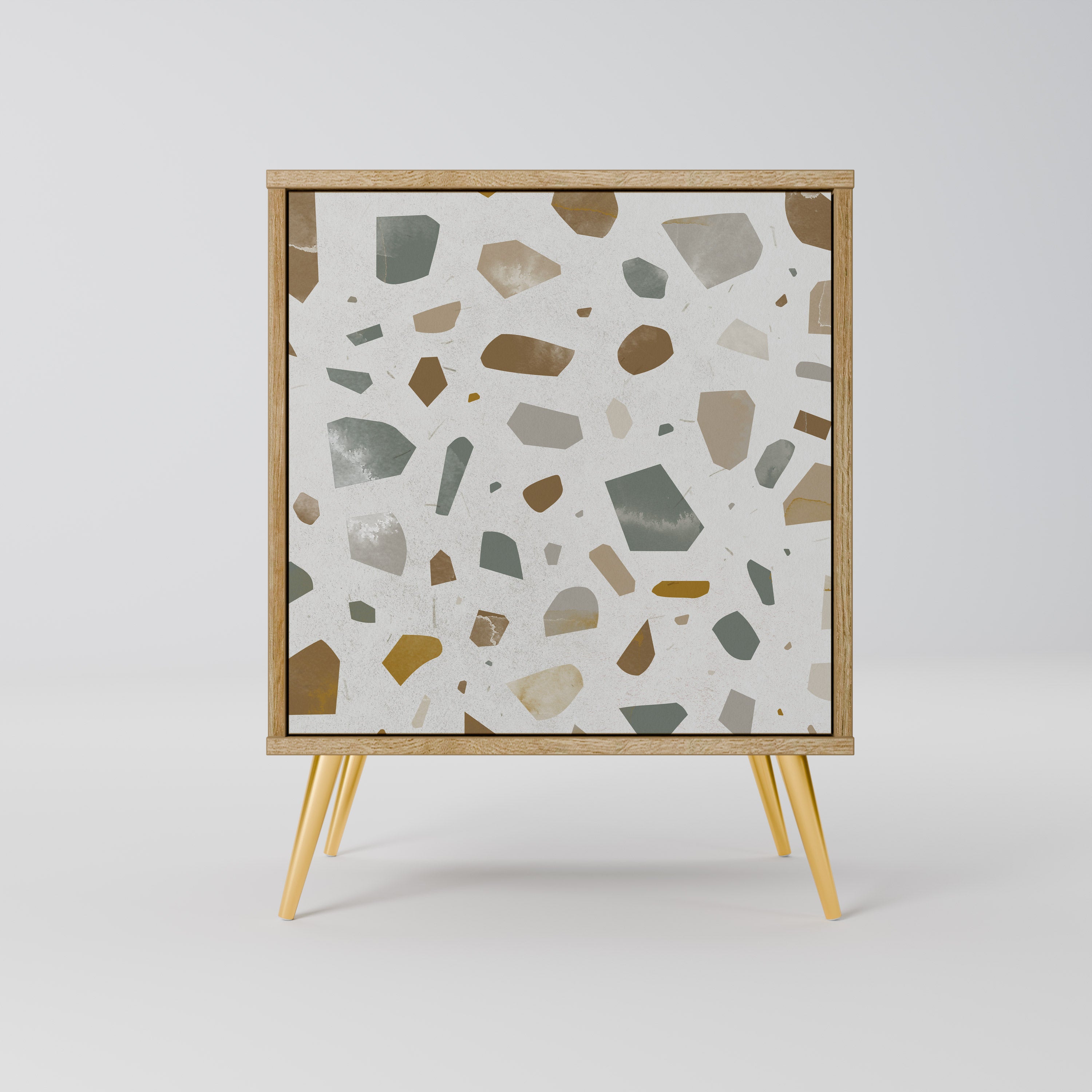 PIECES OF TOMORROW 1-Door Sideboard in Oak Effect