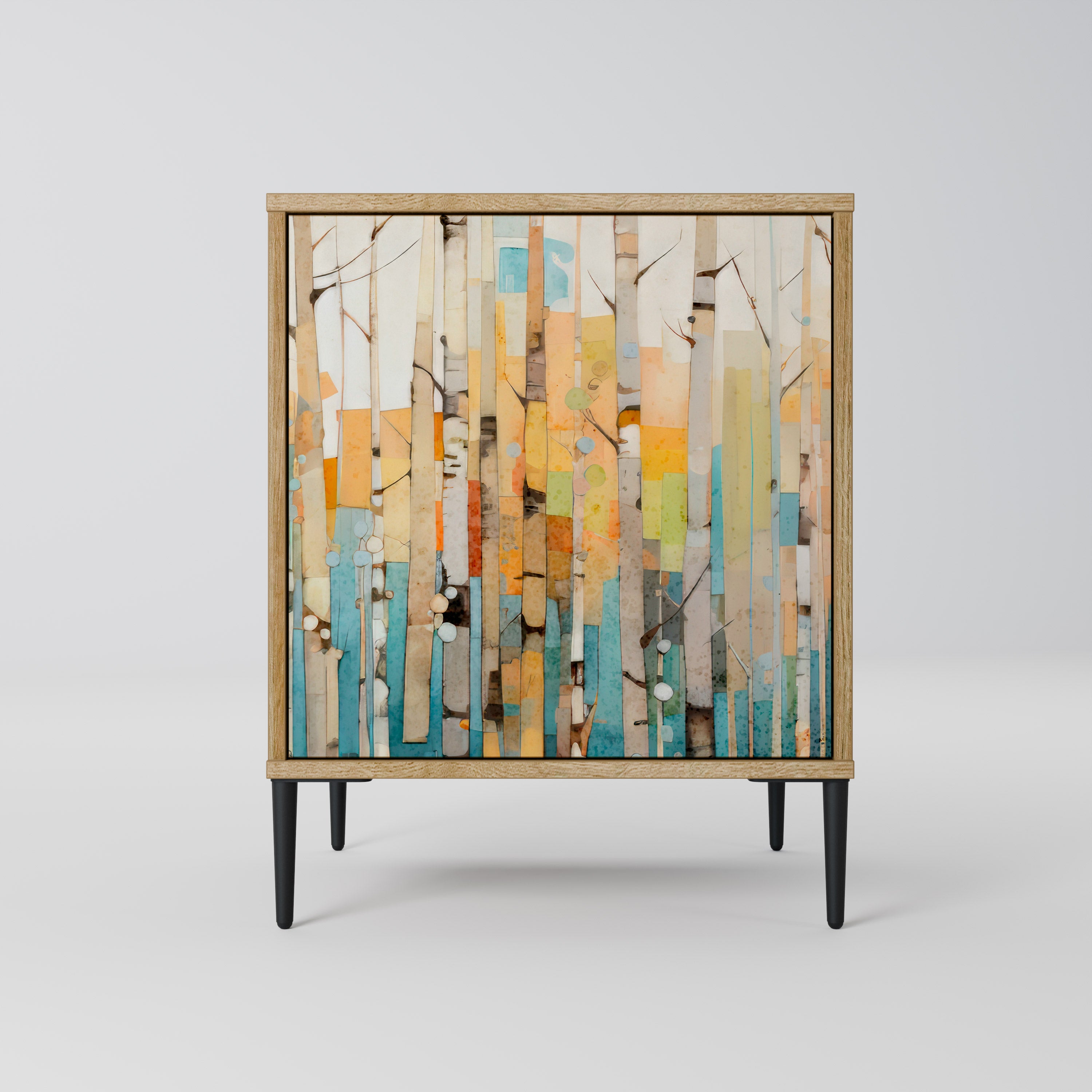 BIRCH KALEIDOSCOPE 1-Door Sideboard in Oak Effect
