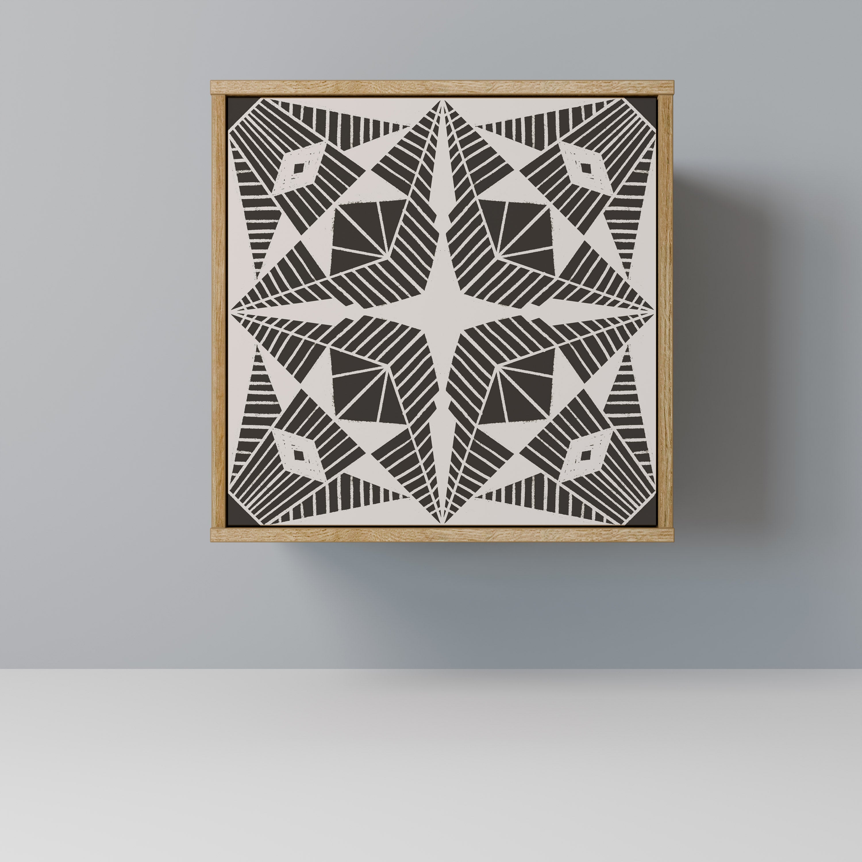 MONOCHROME NEXUS 1-Door Sideboard in Oak Effect