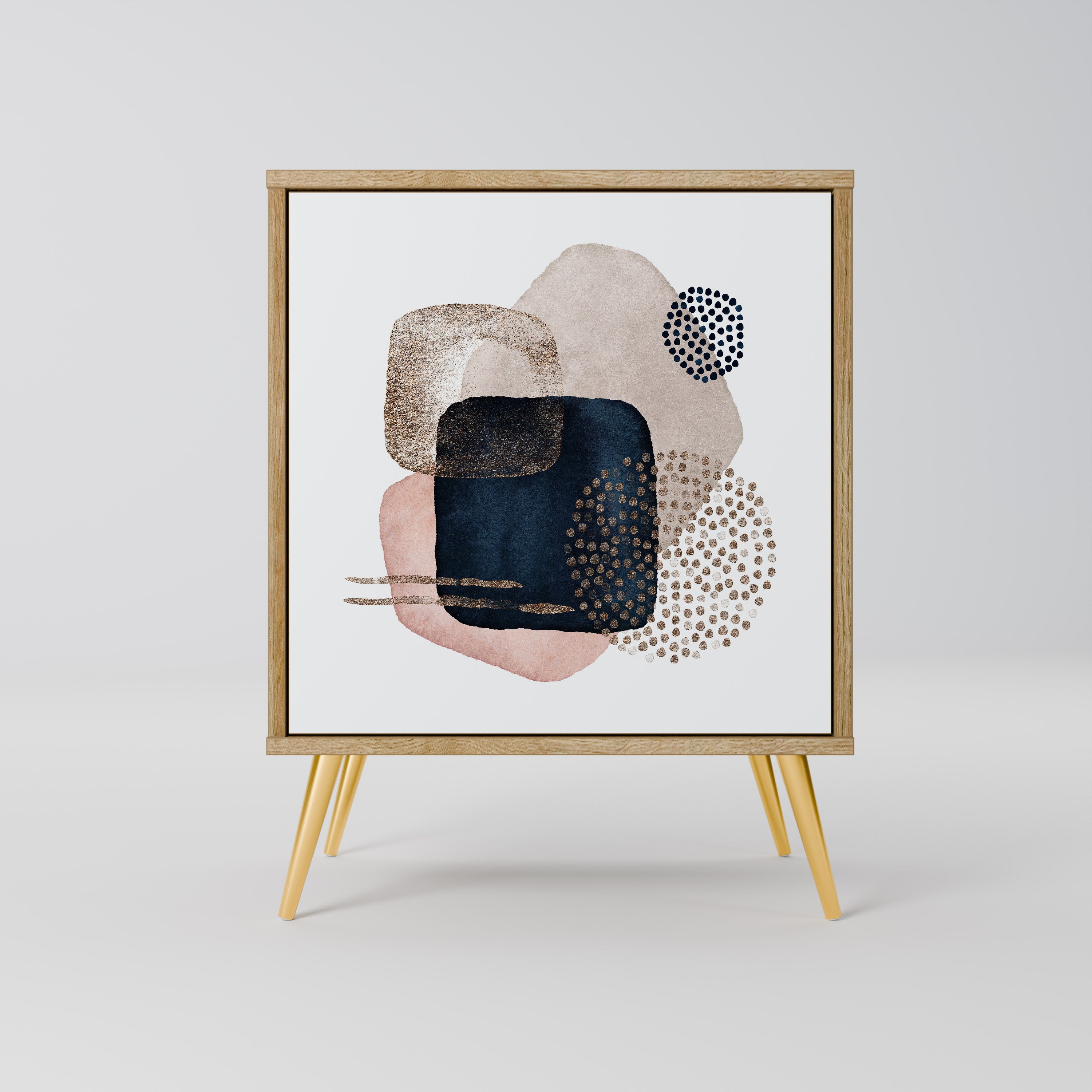 COLORFUL SHAPES 1-Door Sideboard in Oak Effect