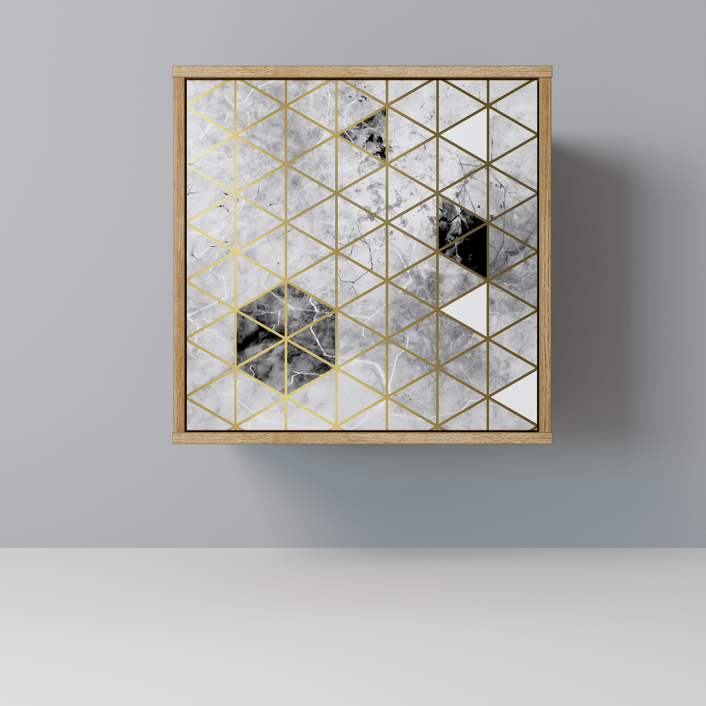 ASHEN ARIA 1-Door Sideboard in Oak Effect