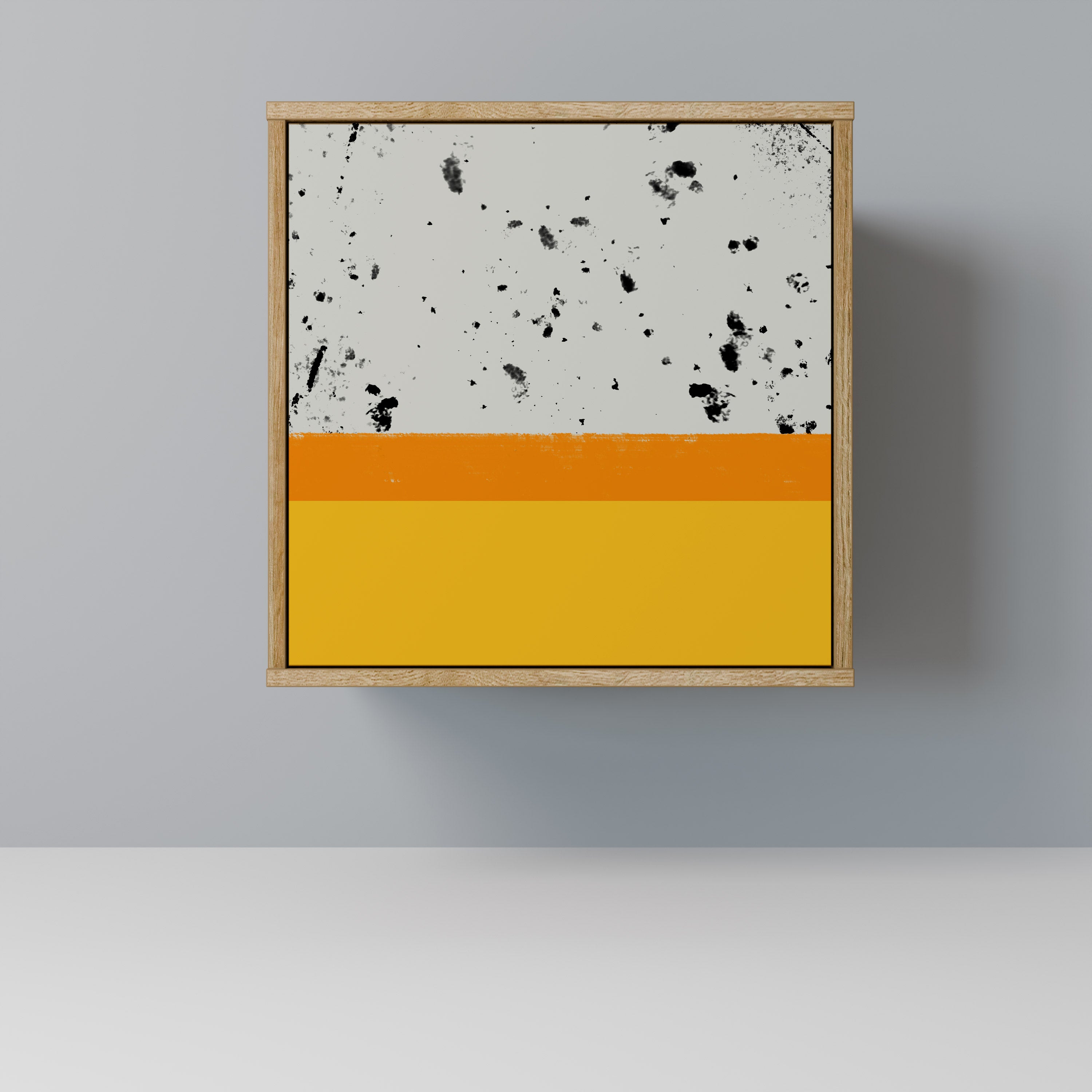 DYED BY ORANGE 1-Door Sideboard in Oak Effect