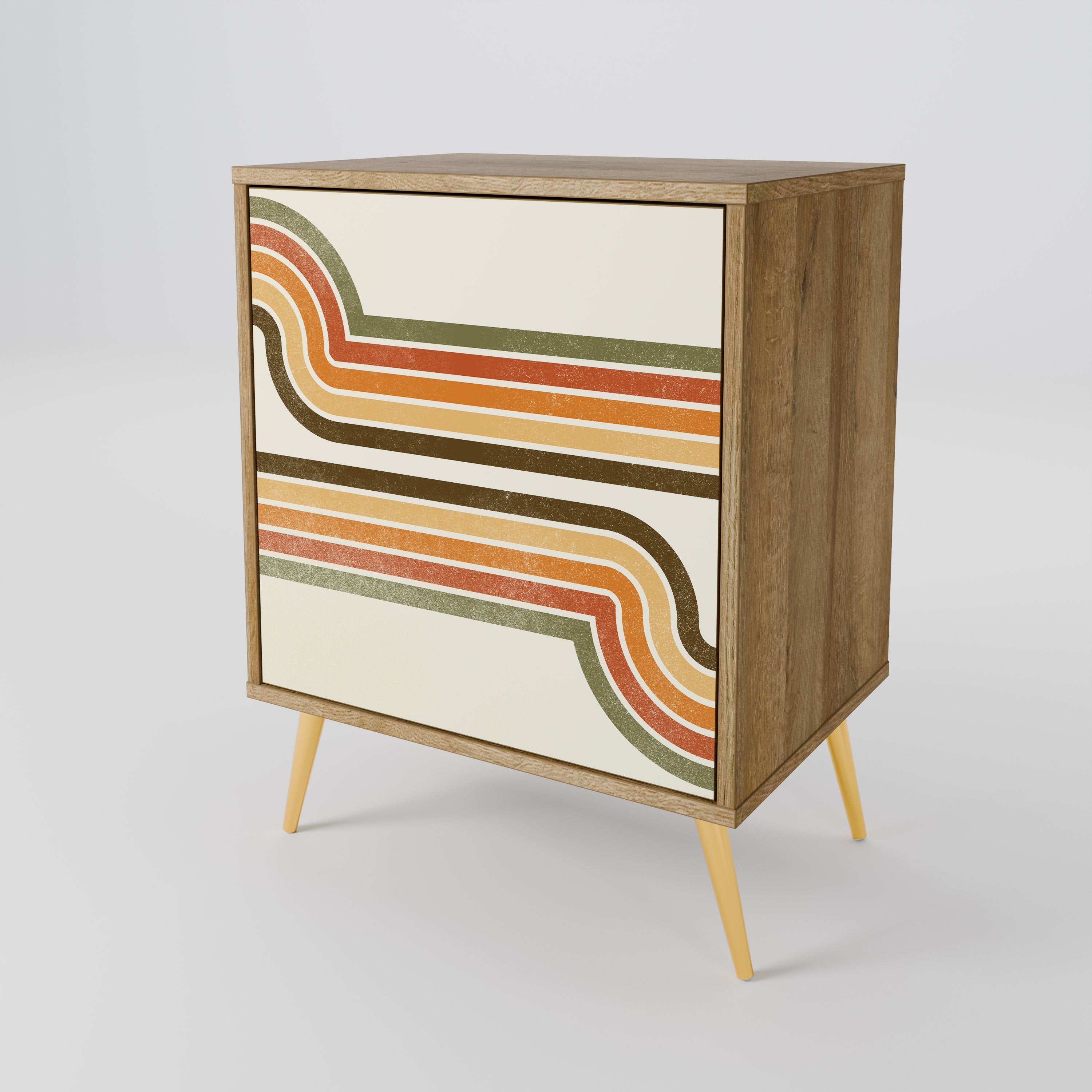 EXCEPTIONAL STREAM 1-Door Sideboard in Oak Effect