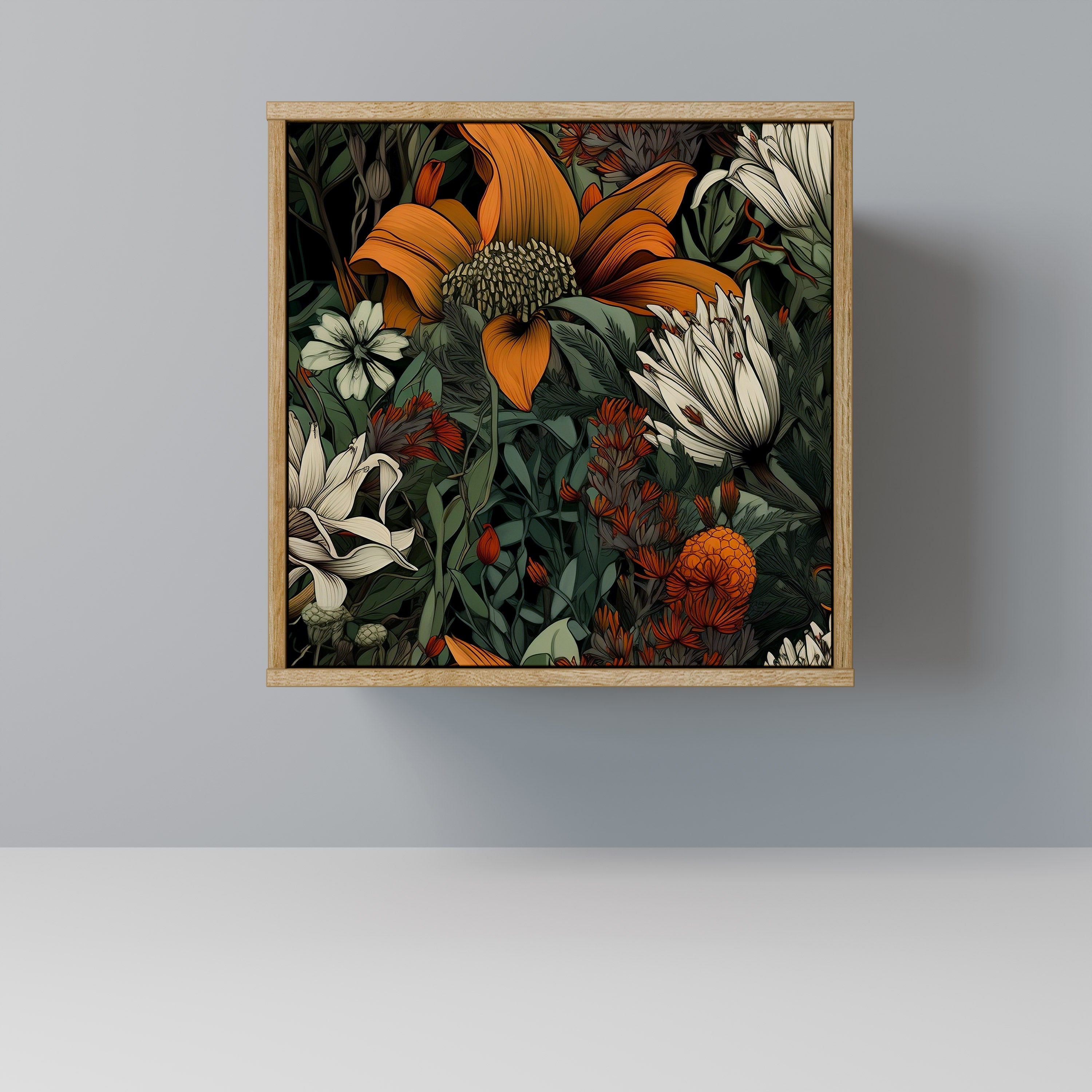 MIDNIGHT SPROUT 1-Door Sideboard in Oak Effect