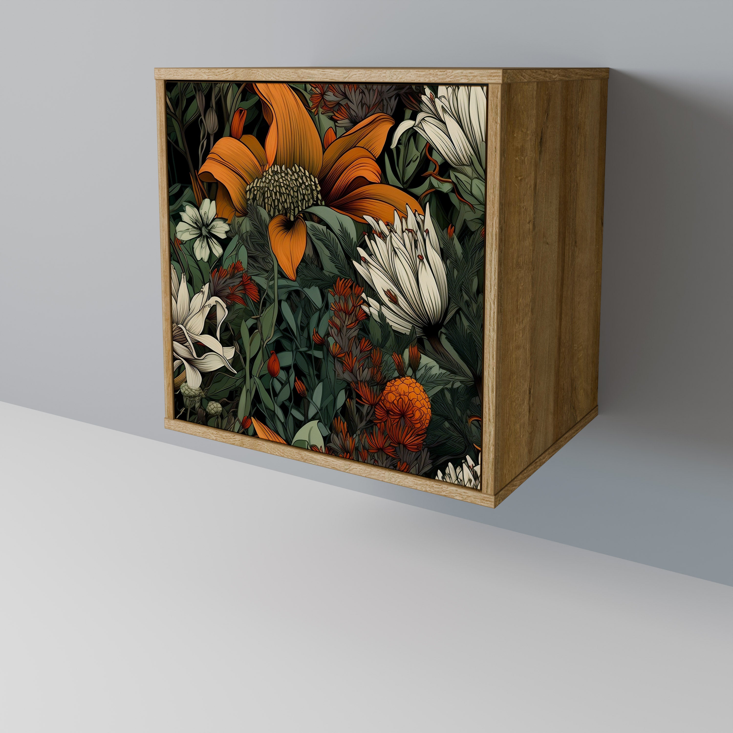 MIDNIGHT SPROUT 1-Door Sideboard in Oak Effect