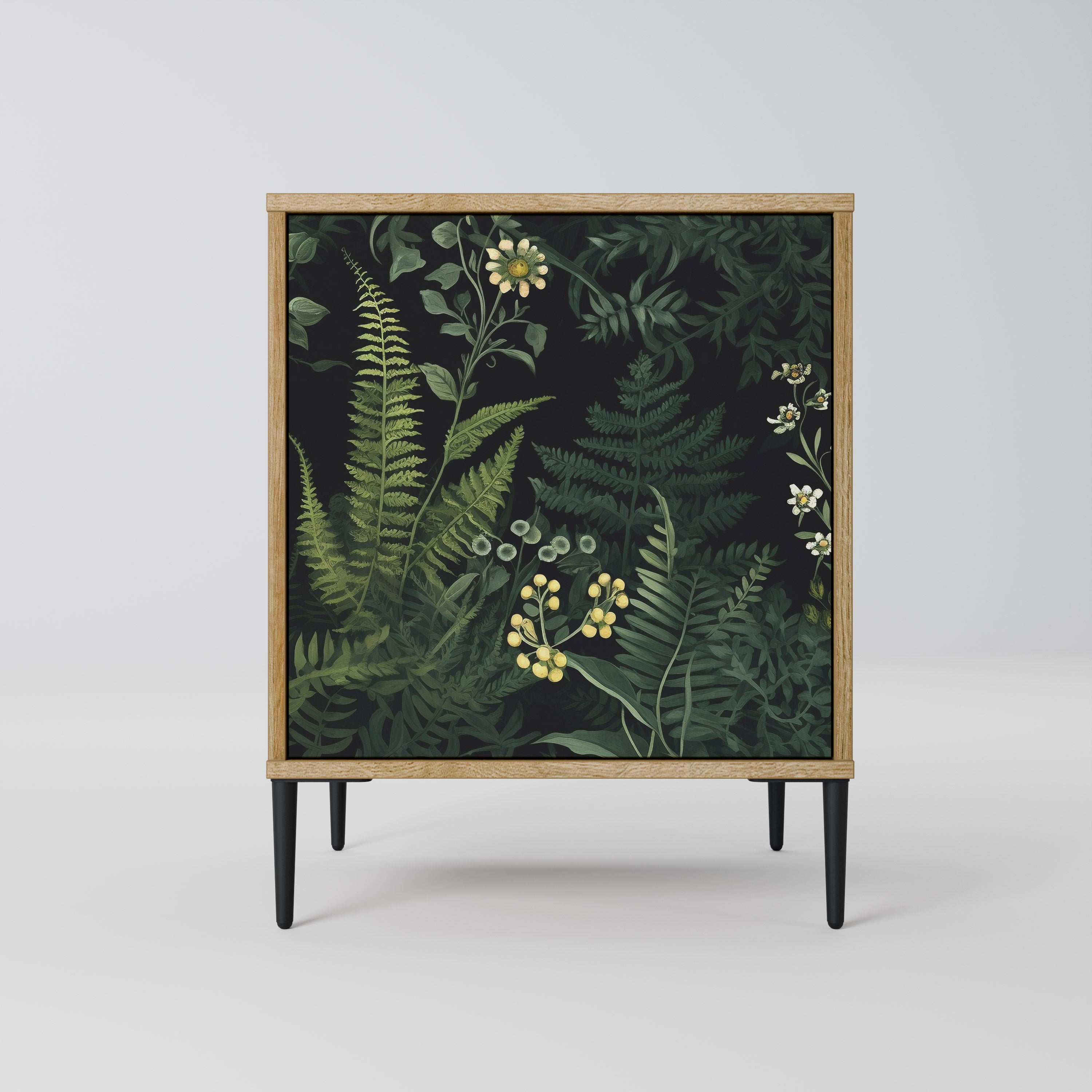 FERN FLOWERS 1-Door Sideboard in Oak Effect