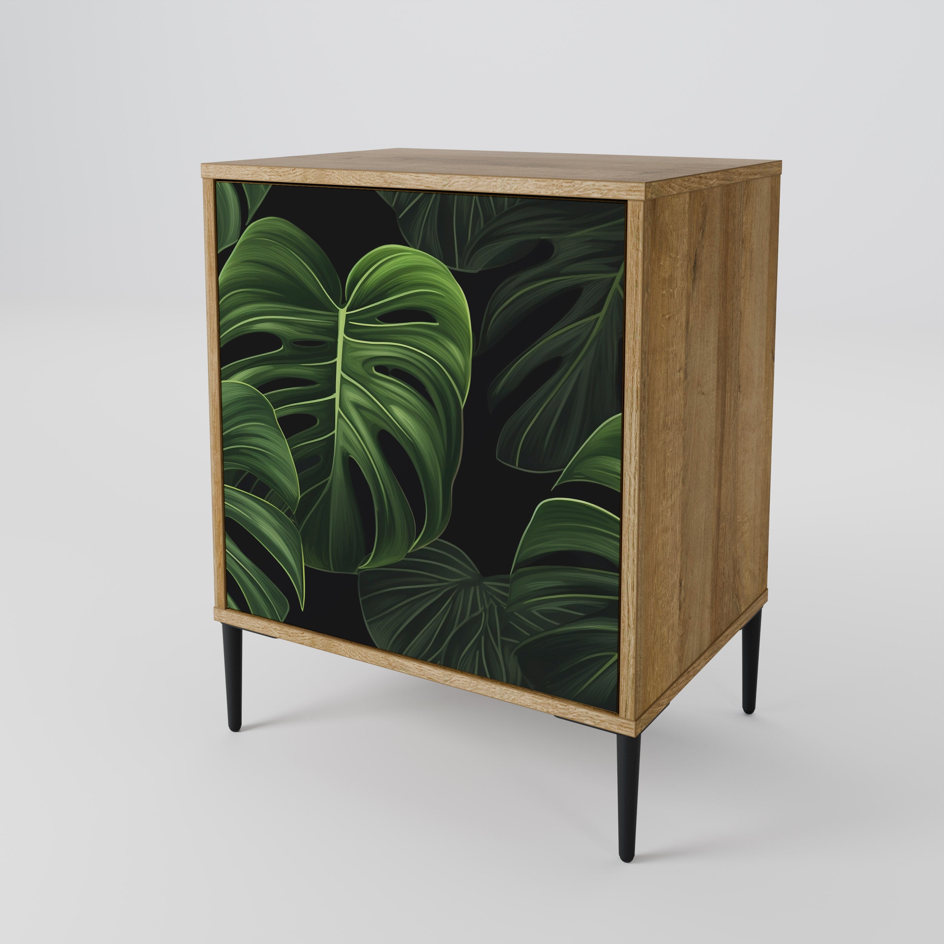 INFINITE MONSTERA 1-Door Sideboard in Oak Effect
