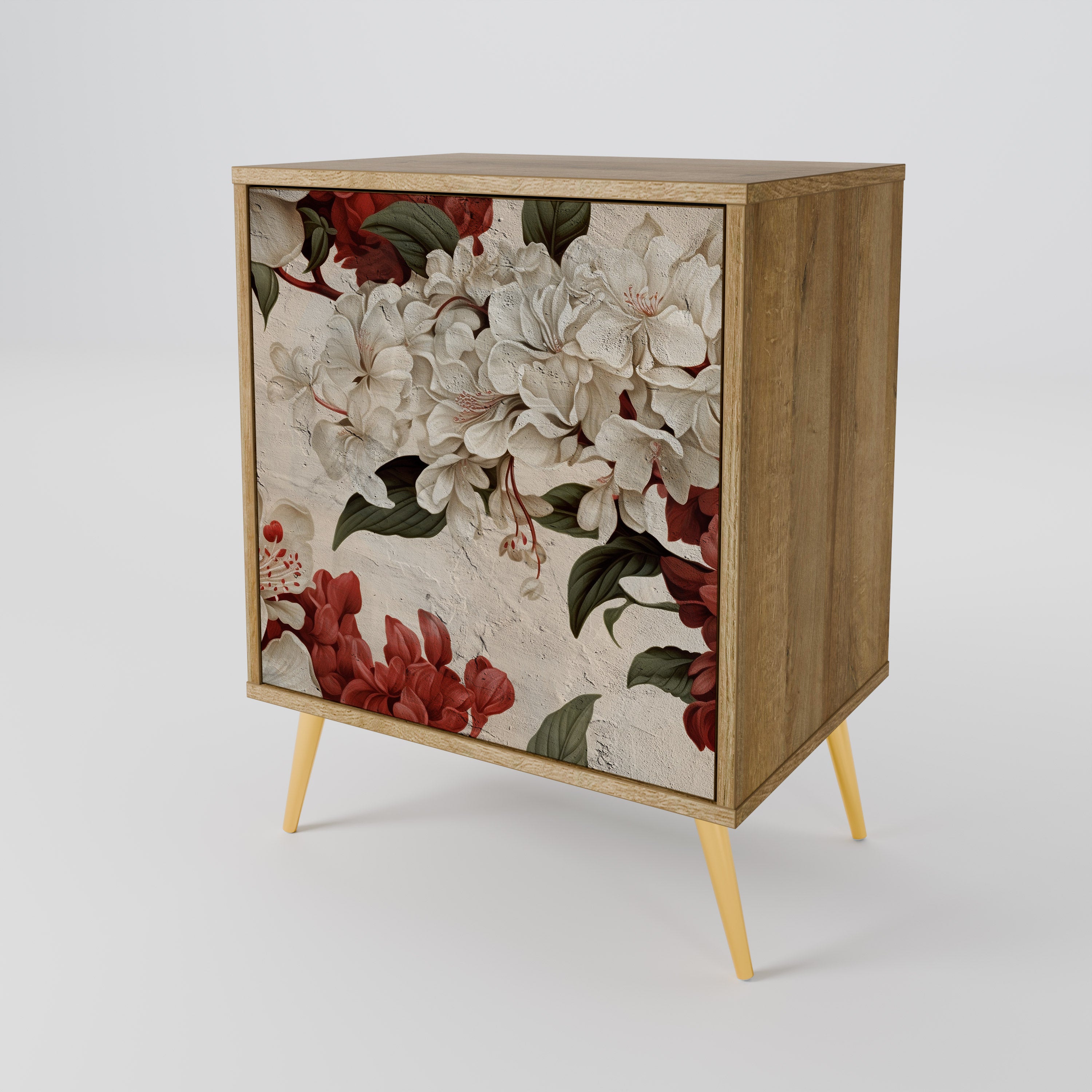 EPHEMERAL DAYS 1-Door Sideboard in Oak Effect