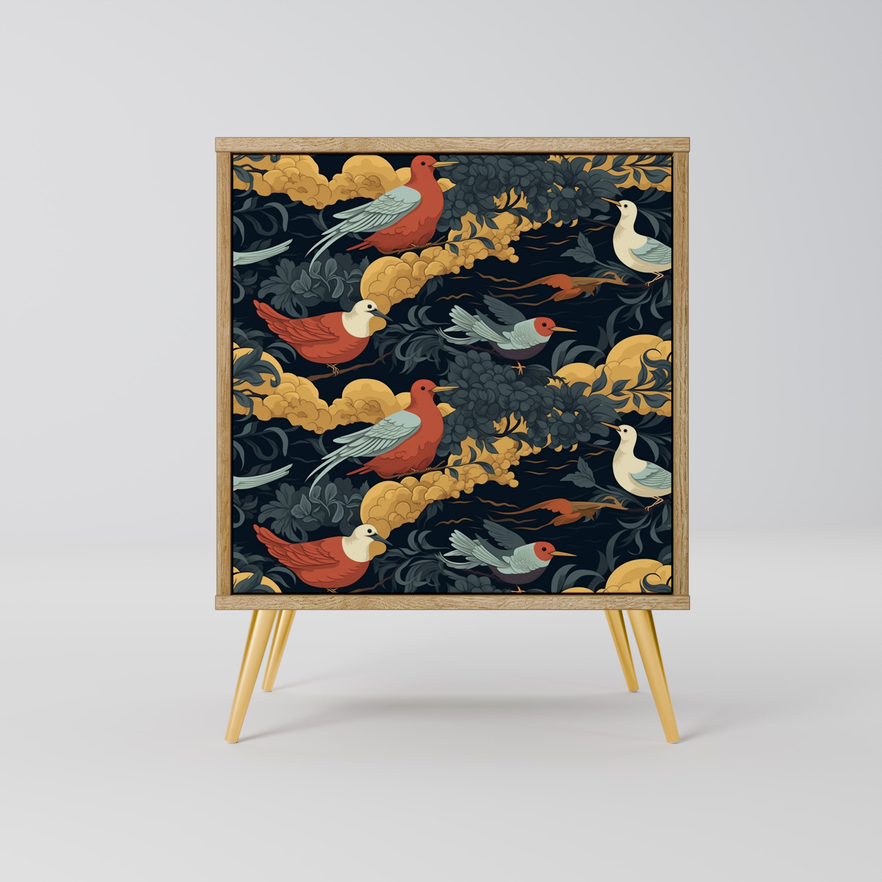 FOWLY DAZE 1-Door Sideboard in Oak Effect