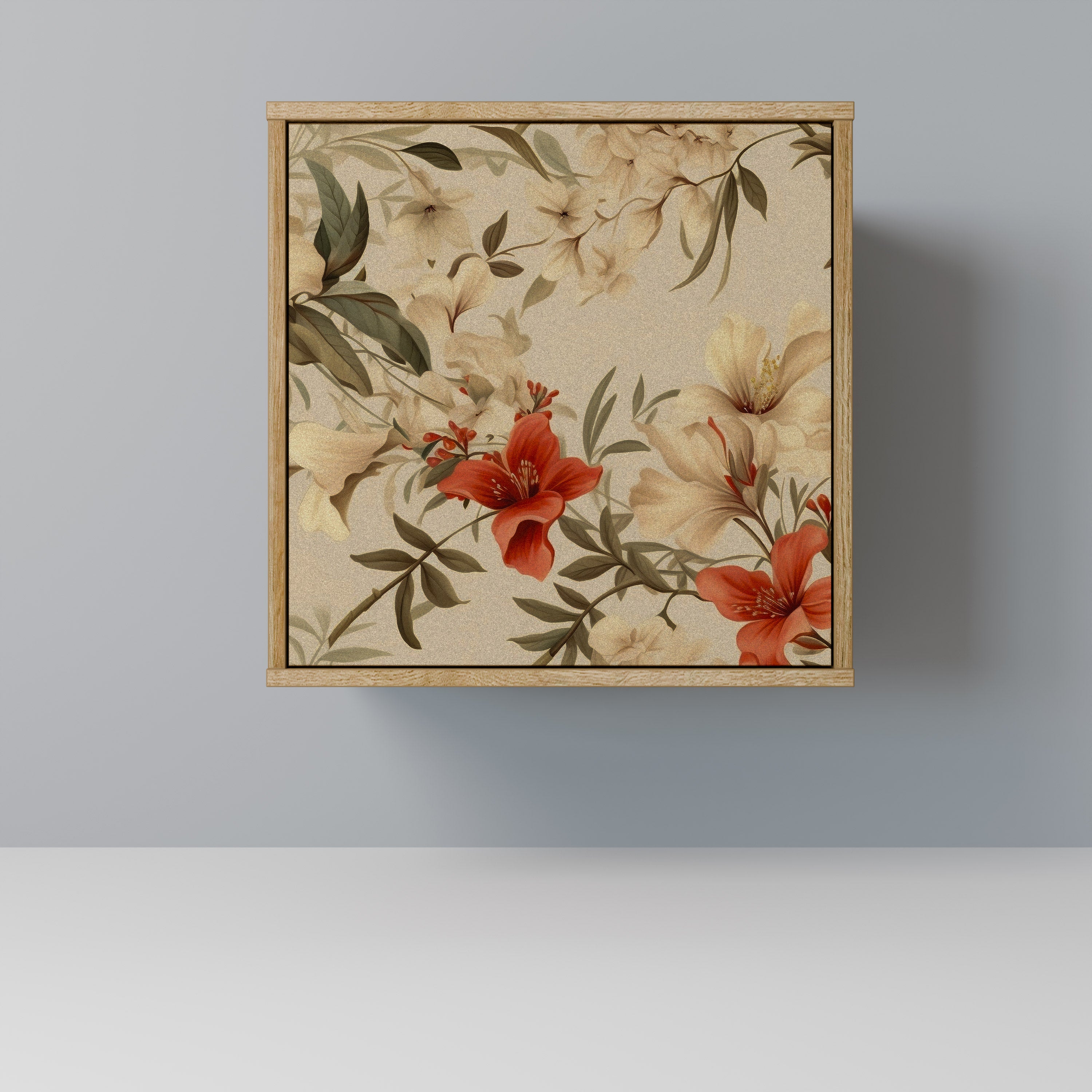 BLOOMING HARMONY 1-Door Sideboard in Oak Effect