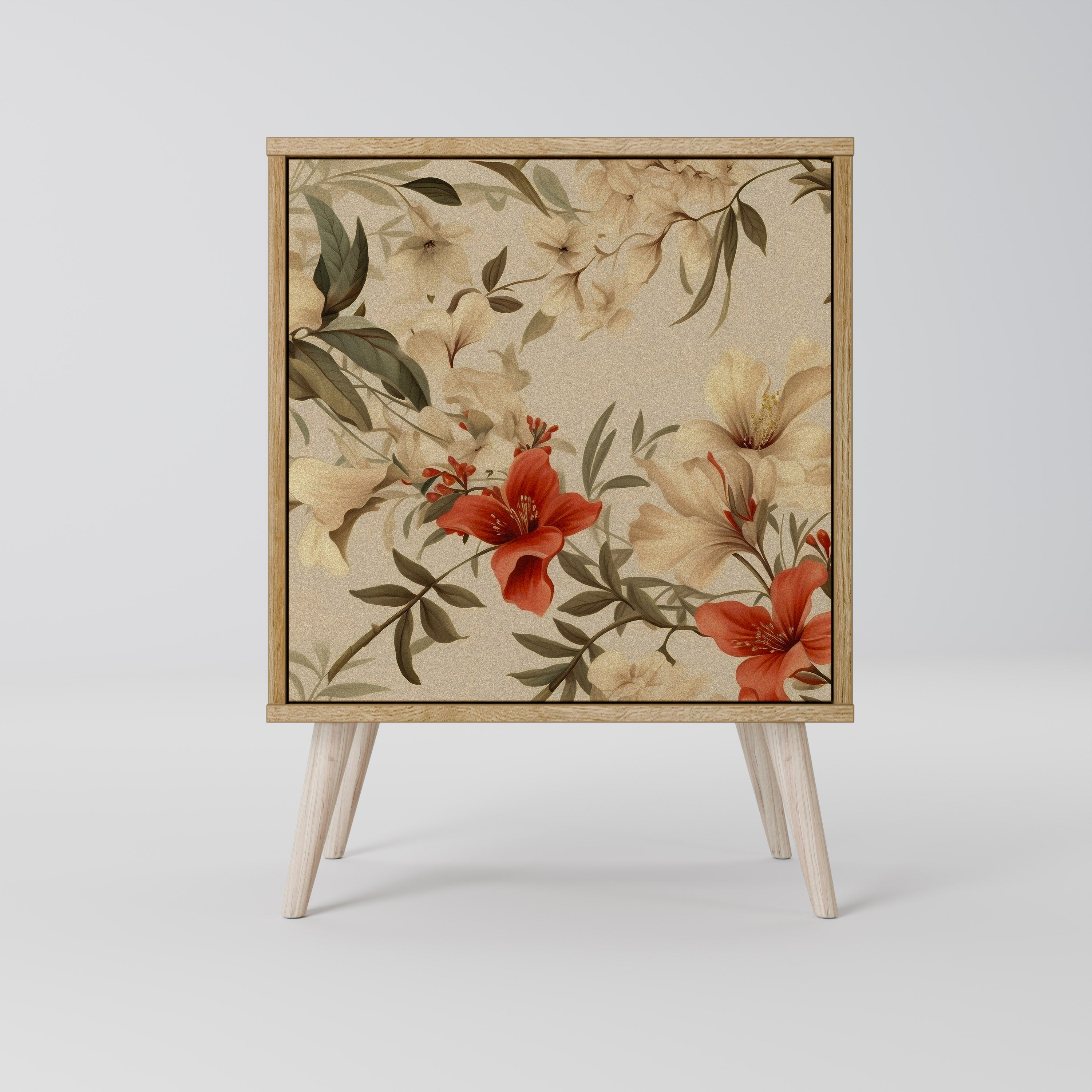 BLOOMING HARMONY 1-Door Sideboard in Oak Effect