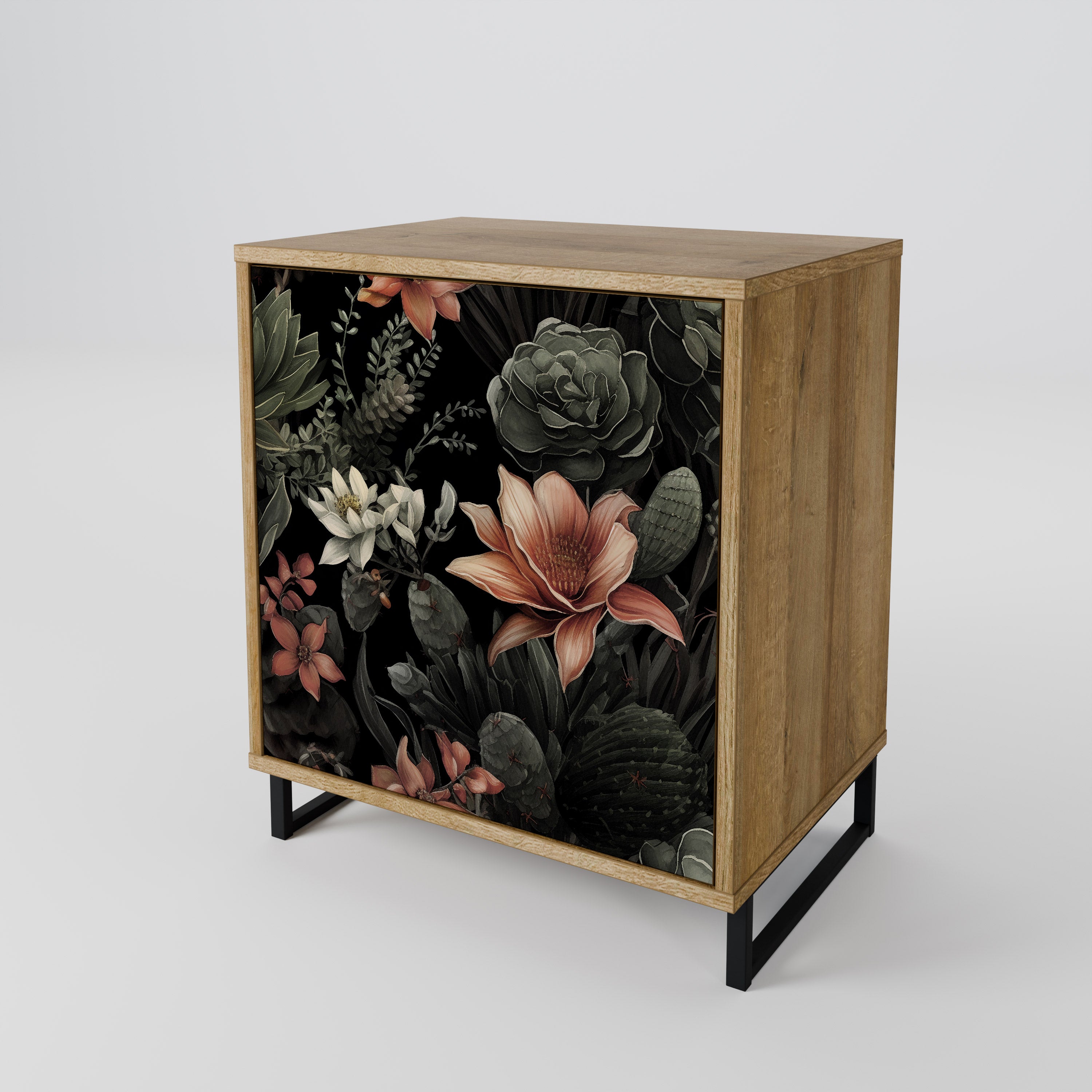 SECRET VERDURE 1-Door Sideboard in Oak Effect