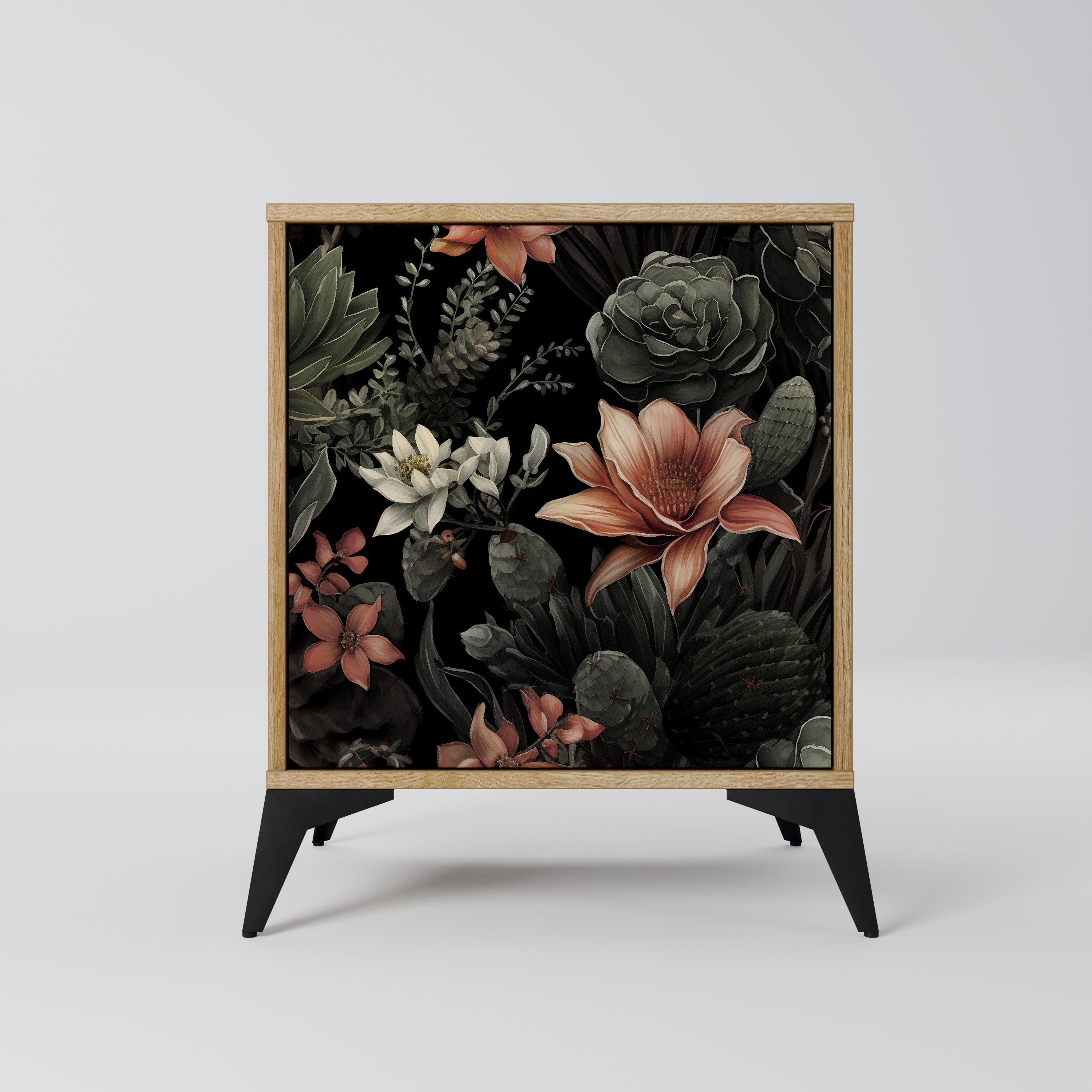 SECRET VERDURE 1-Door Sideboard in Oak Effect