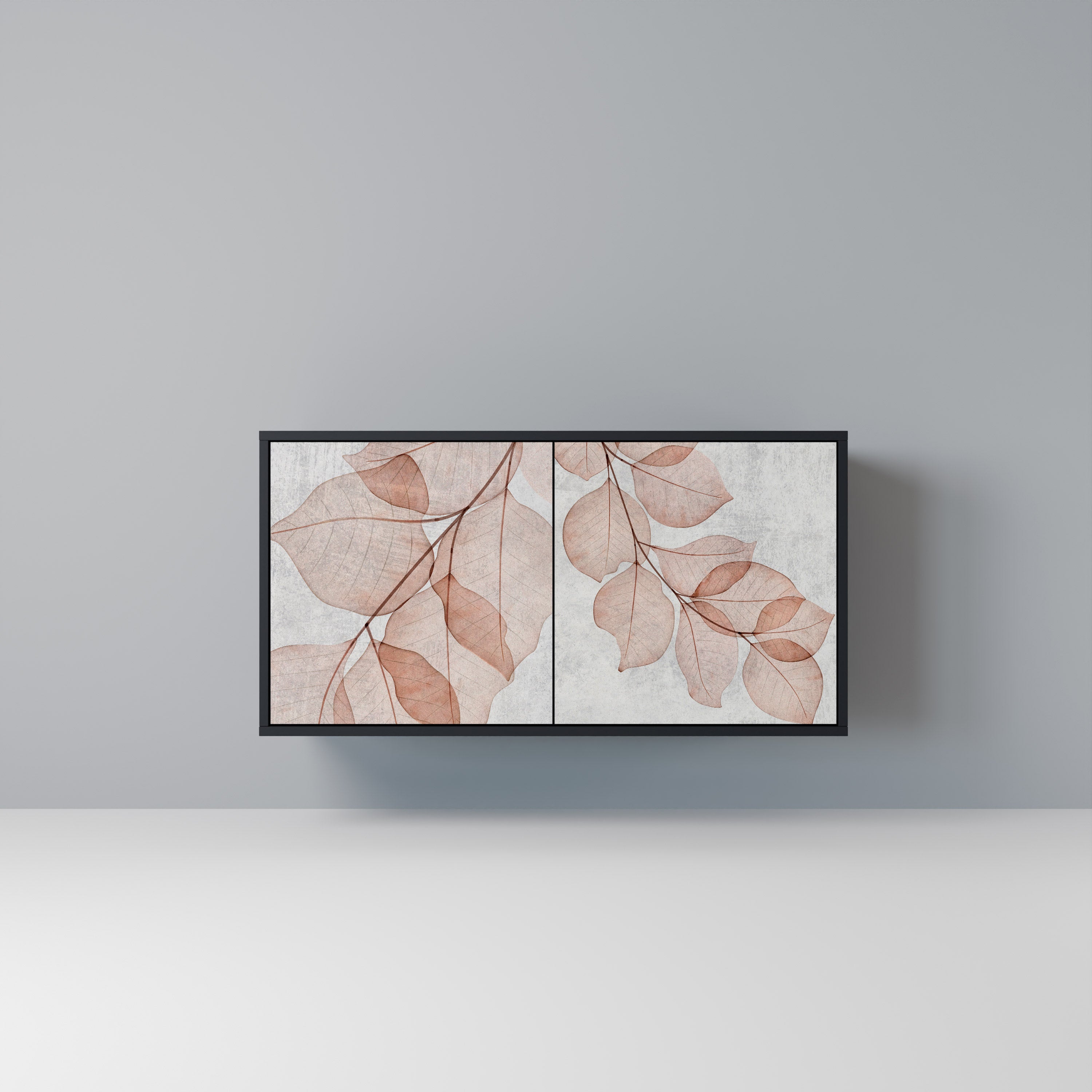 AUTUMN FRAGILITY 2-Door Sideboard in Black Finish