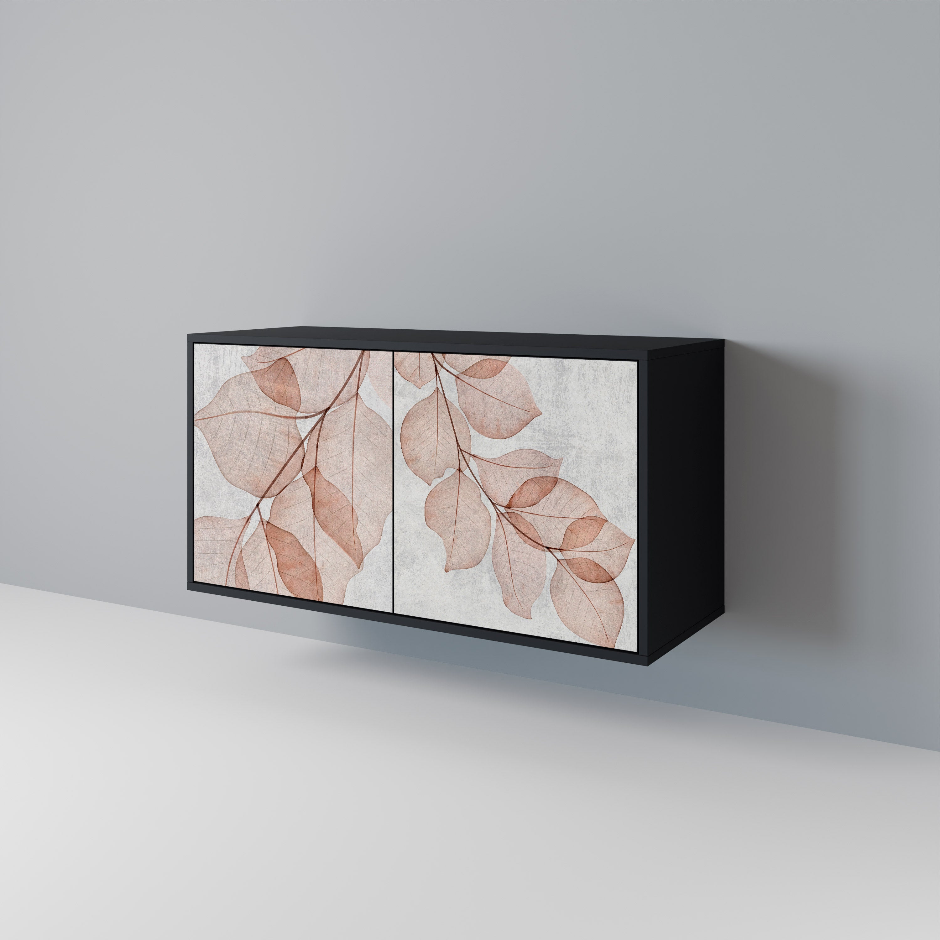 AUTUMN FRAGILITY 2-Door Sideboard in Black Finish