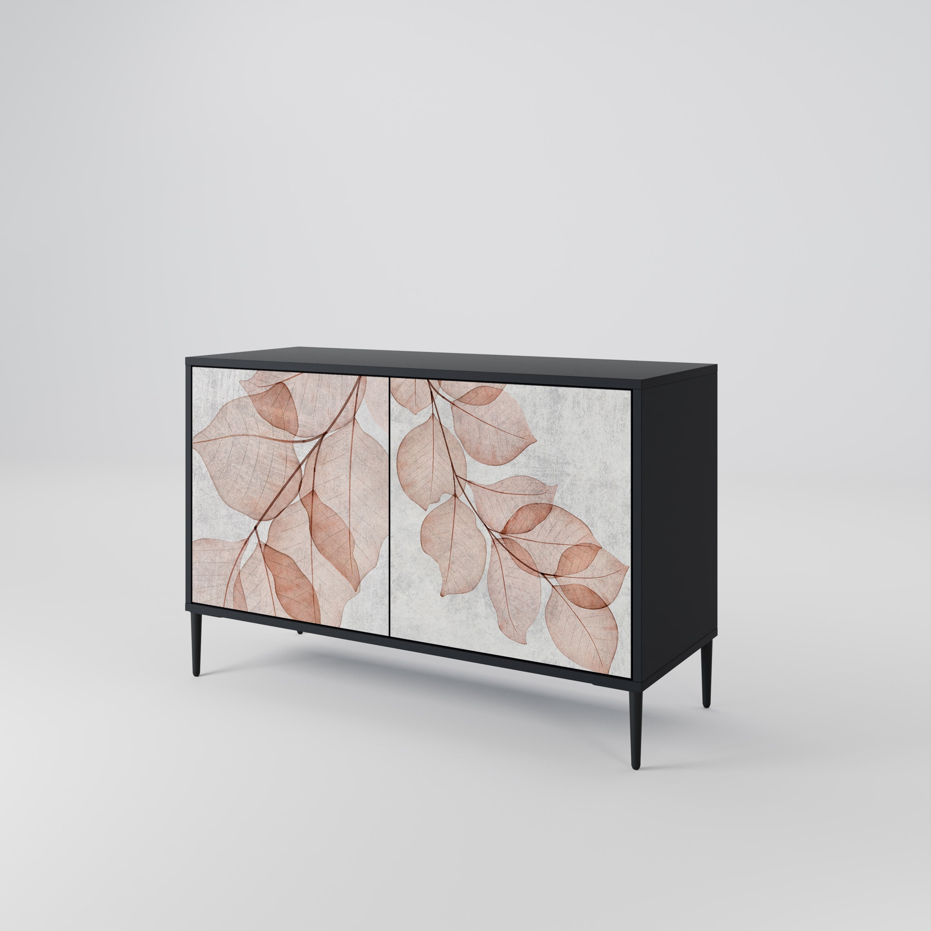 AUTUMN FRAGILITY 2-Door Sideboard in Black Finish