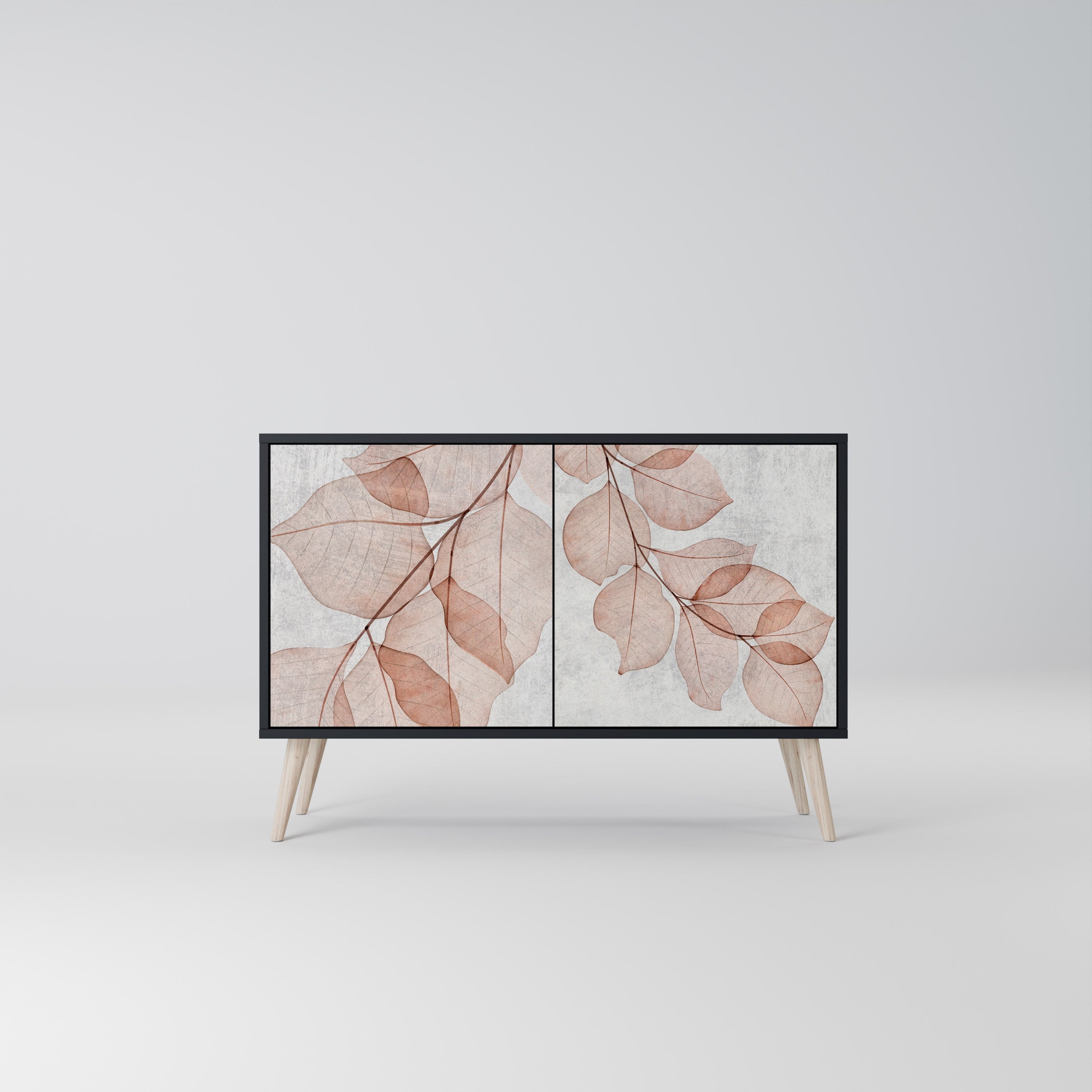 AUTUMN FRAGILITY 2-Door Sideboard in Black Finish