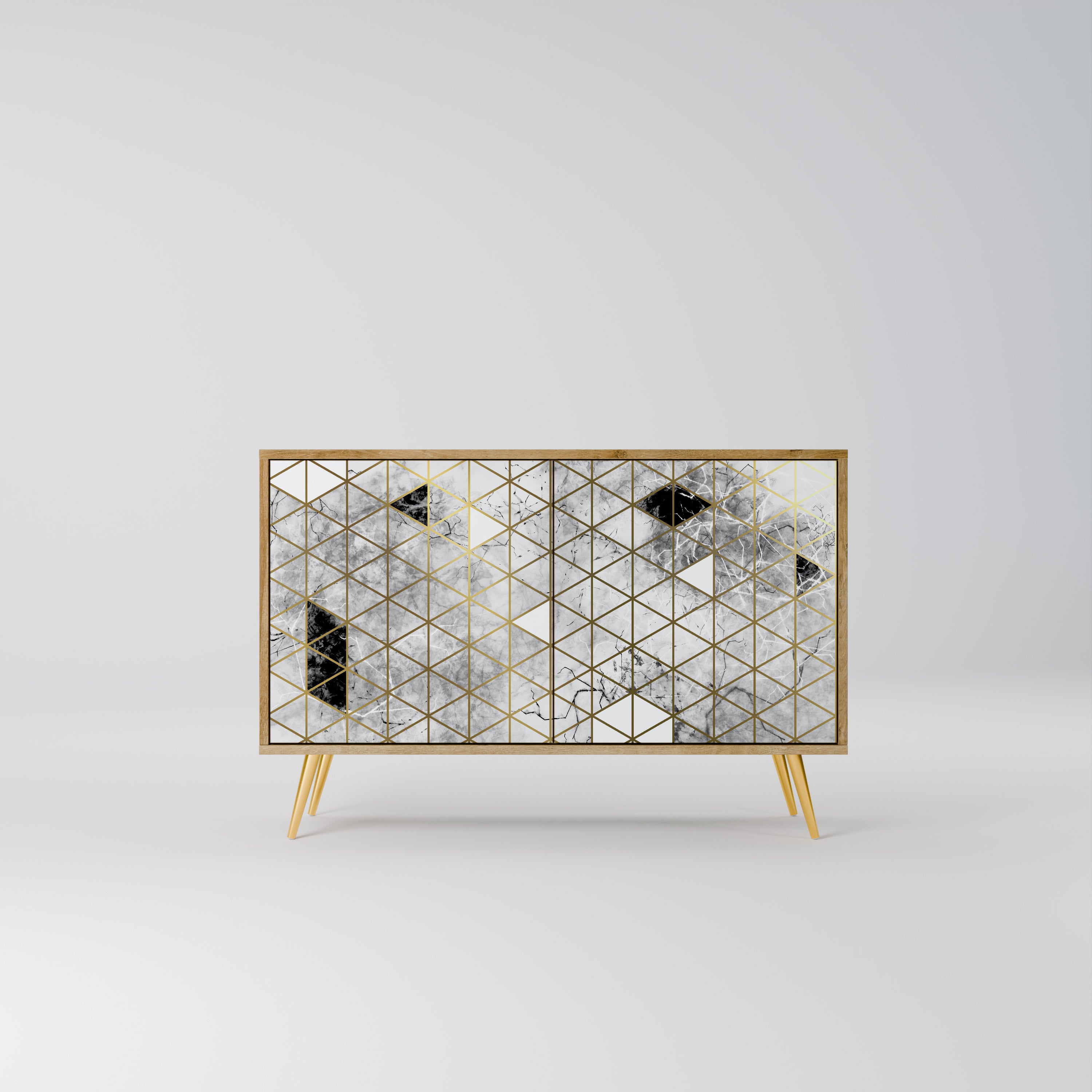 ASHEN ARIA 2-Door Sideboard in Oak Effect