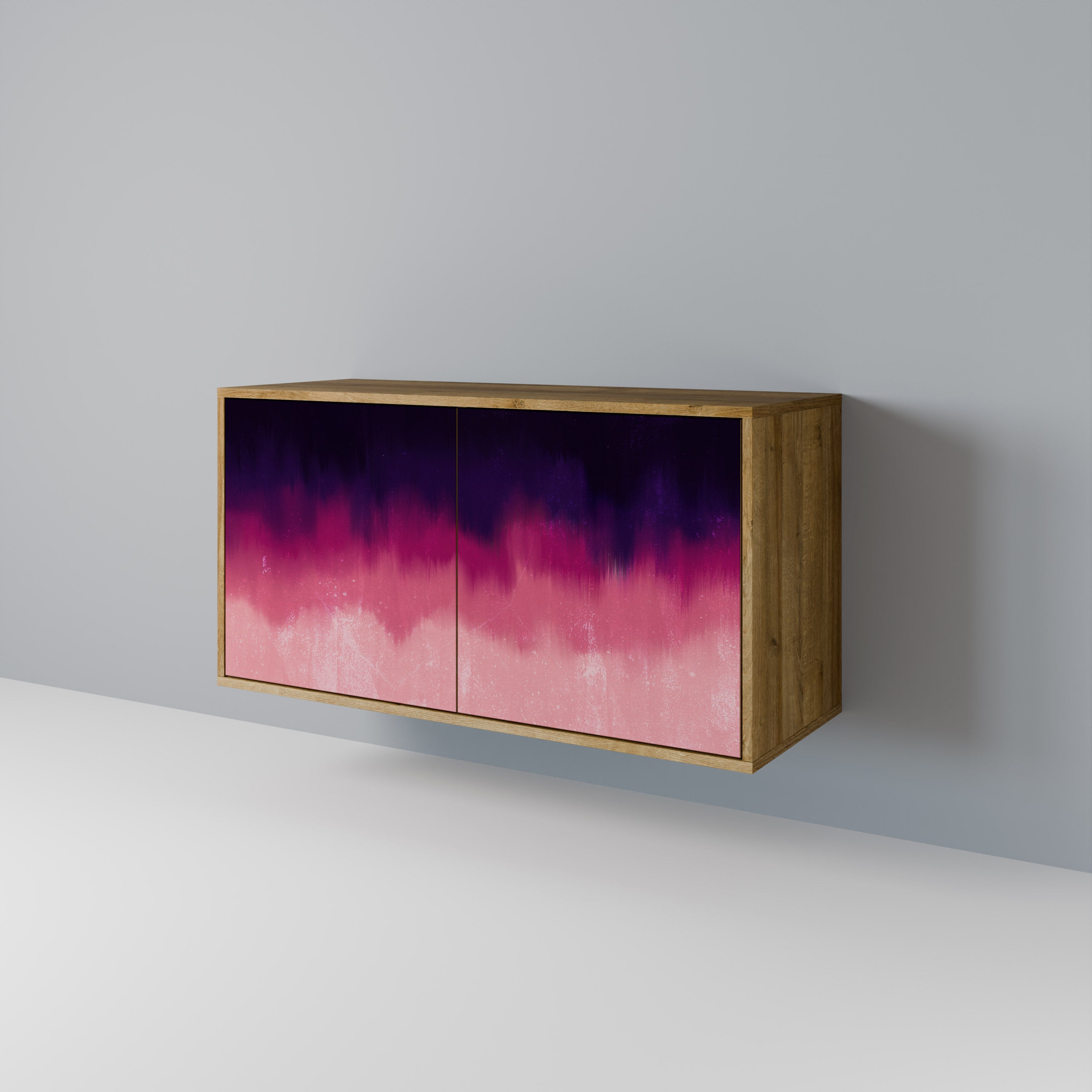 AURORA BOREALIS 2-Door Sideboard in Oak Effect