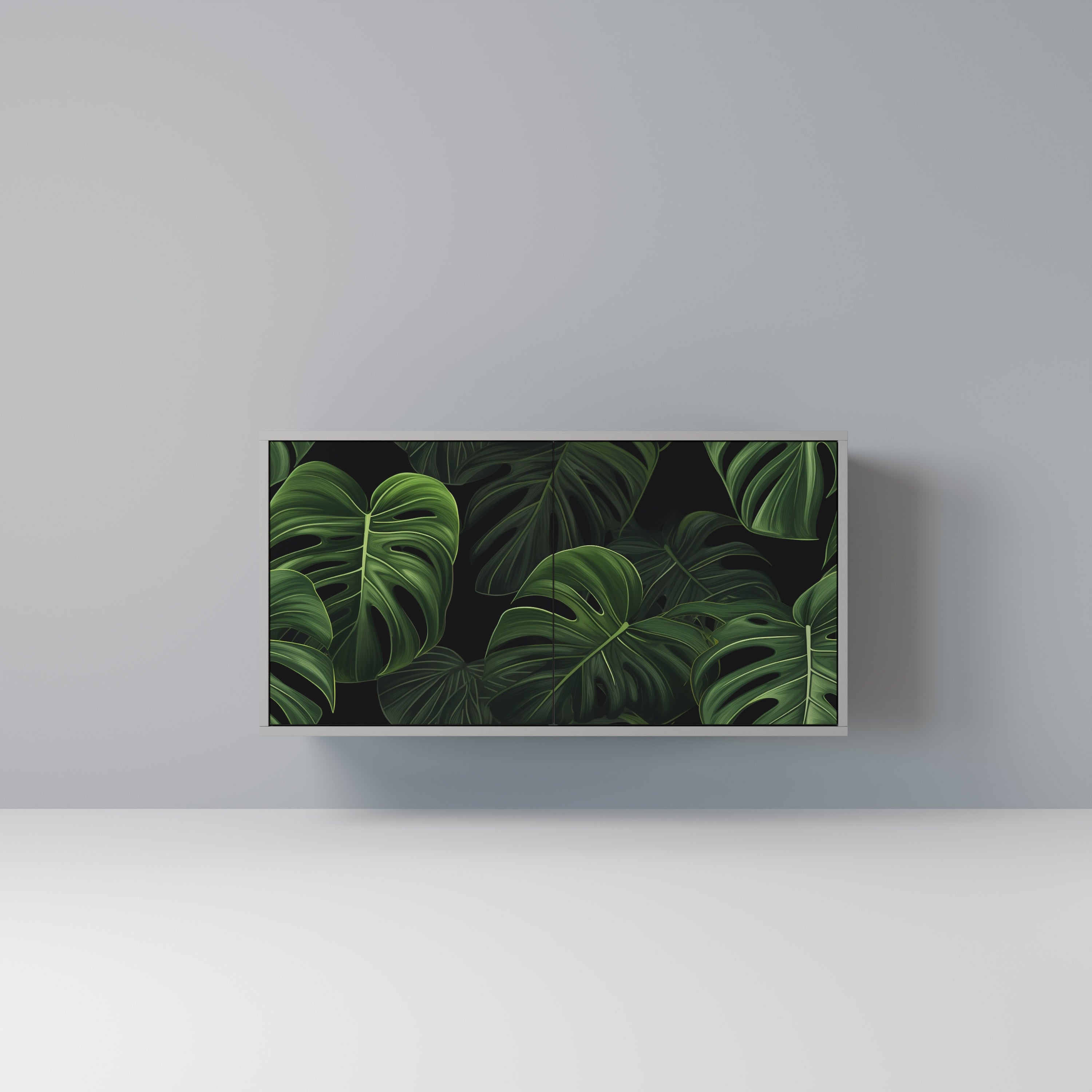 Aparador INFINITE MONSTERA de 2 puertas en acabado gris