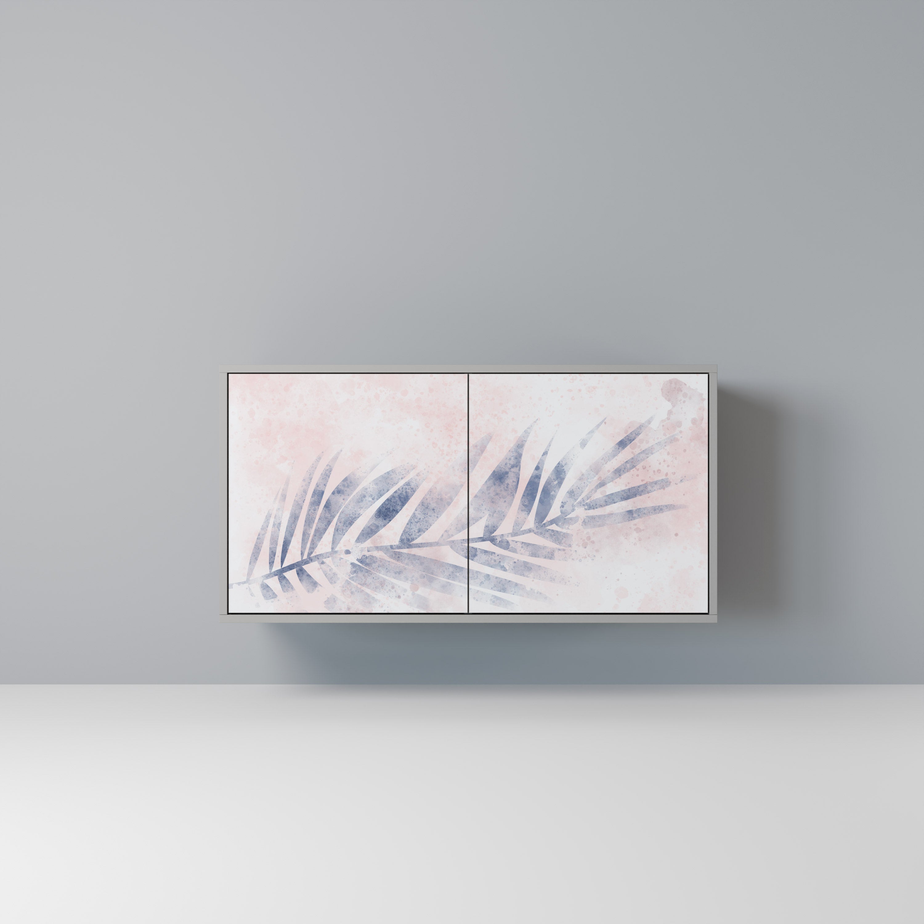 Aparador TIMELESS FLOAT de 2 puertas en acabado gris