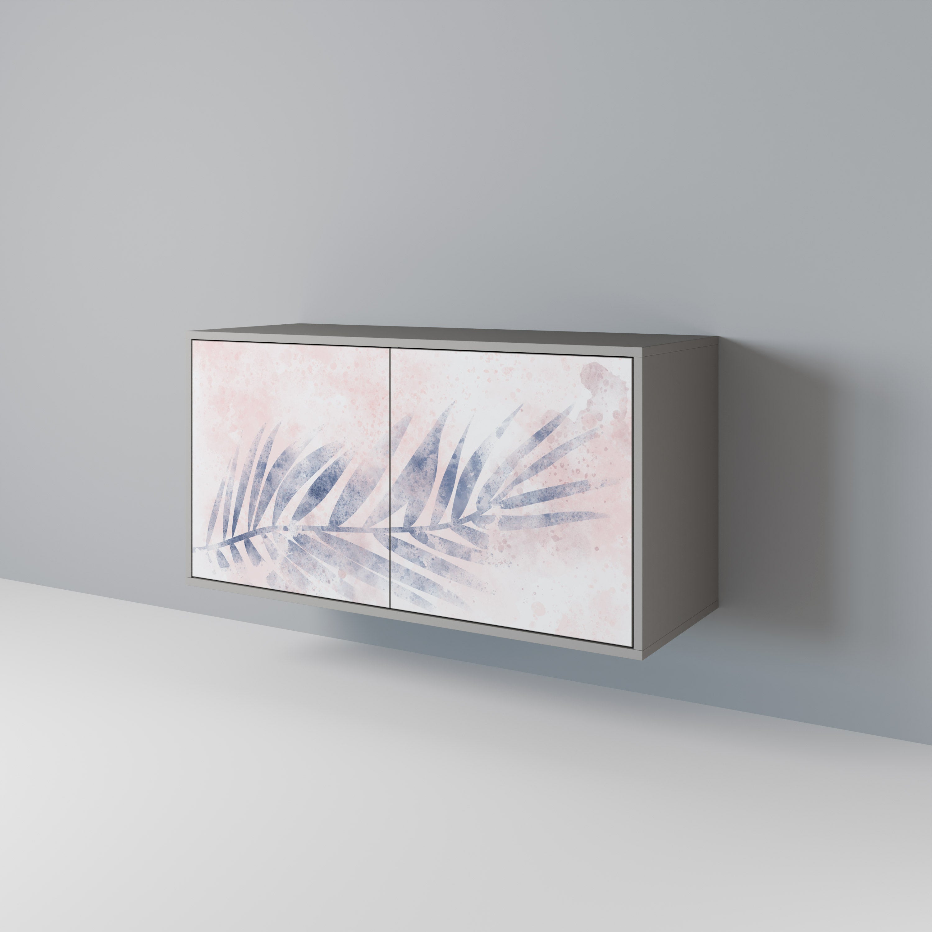 Aparador TIMELESS FLOAT de 2 puertas en acabado gris