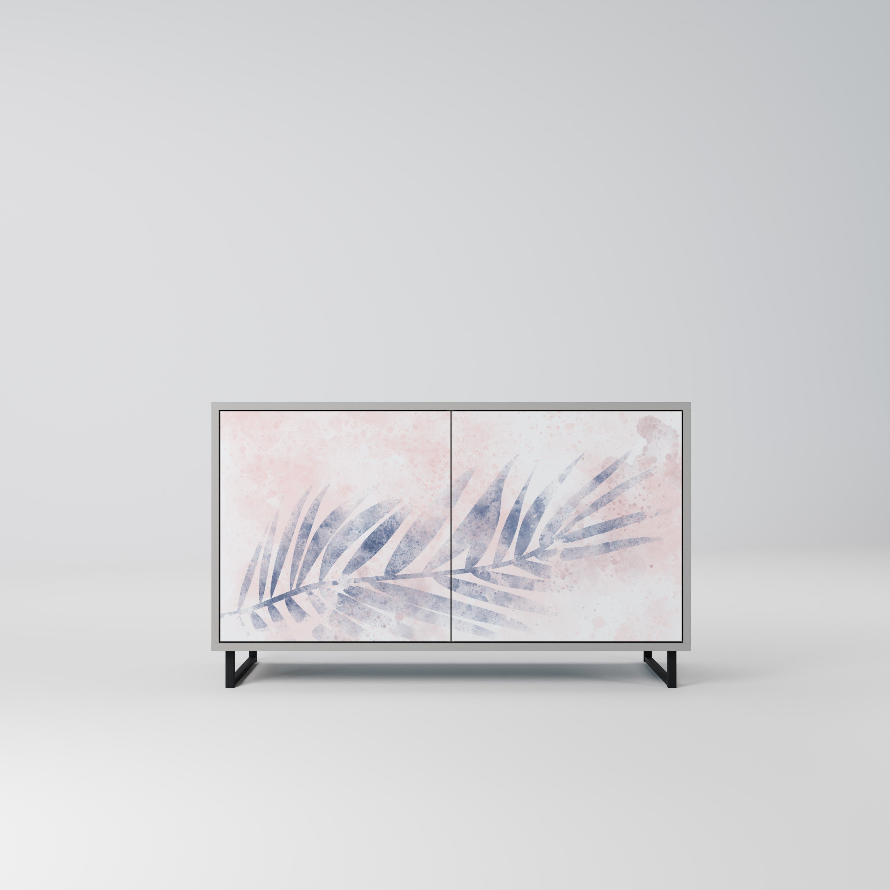 Aparador TIMELESS FLOAT de 2 puertas en acabado gris