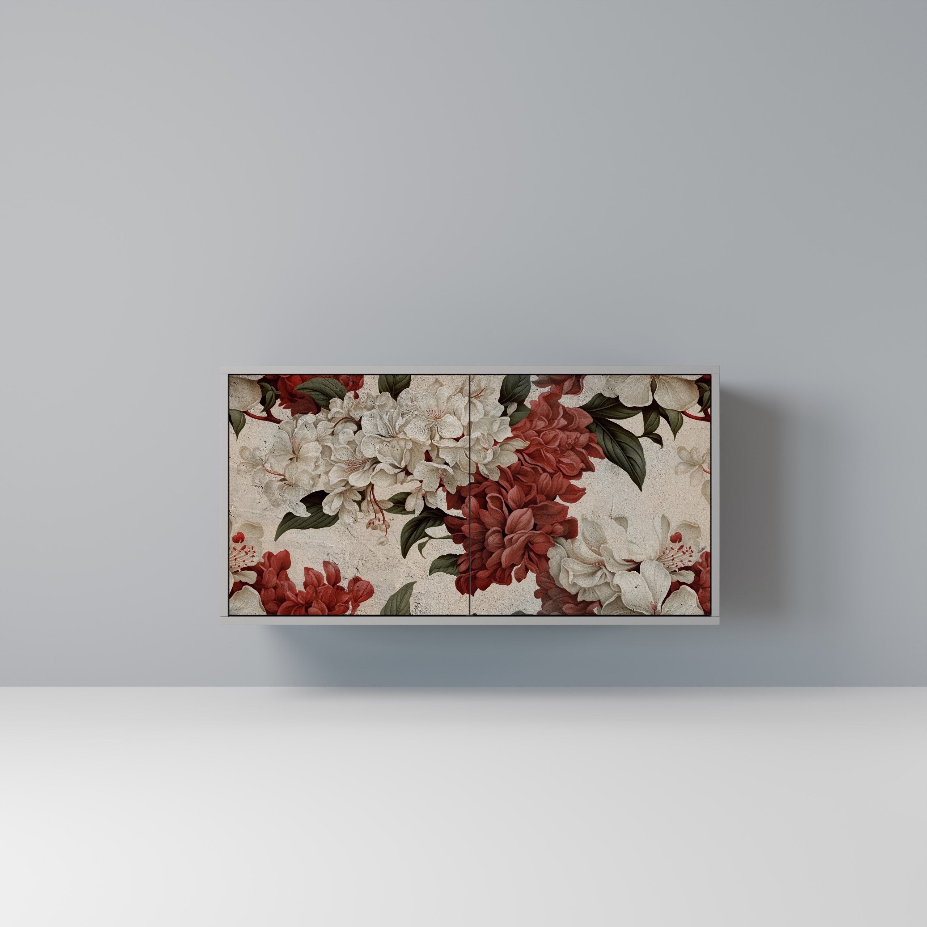 Aparador de 2 puertas EPHEMERAL DAYS en acabado gris