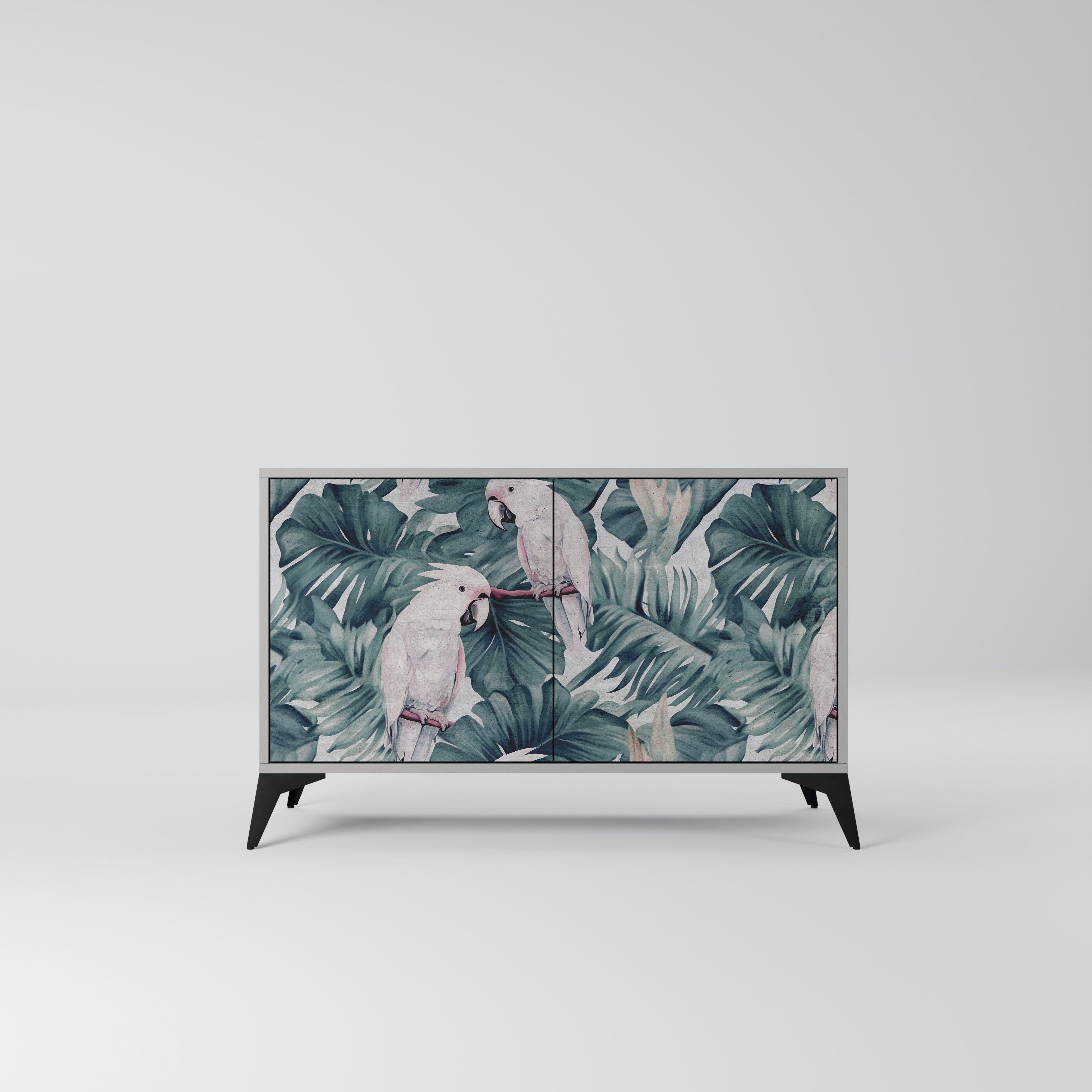 Aparador POPINJAY LOOK de 2 puertas en acabado gris