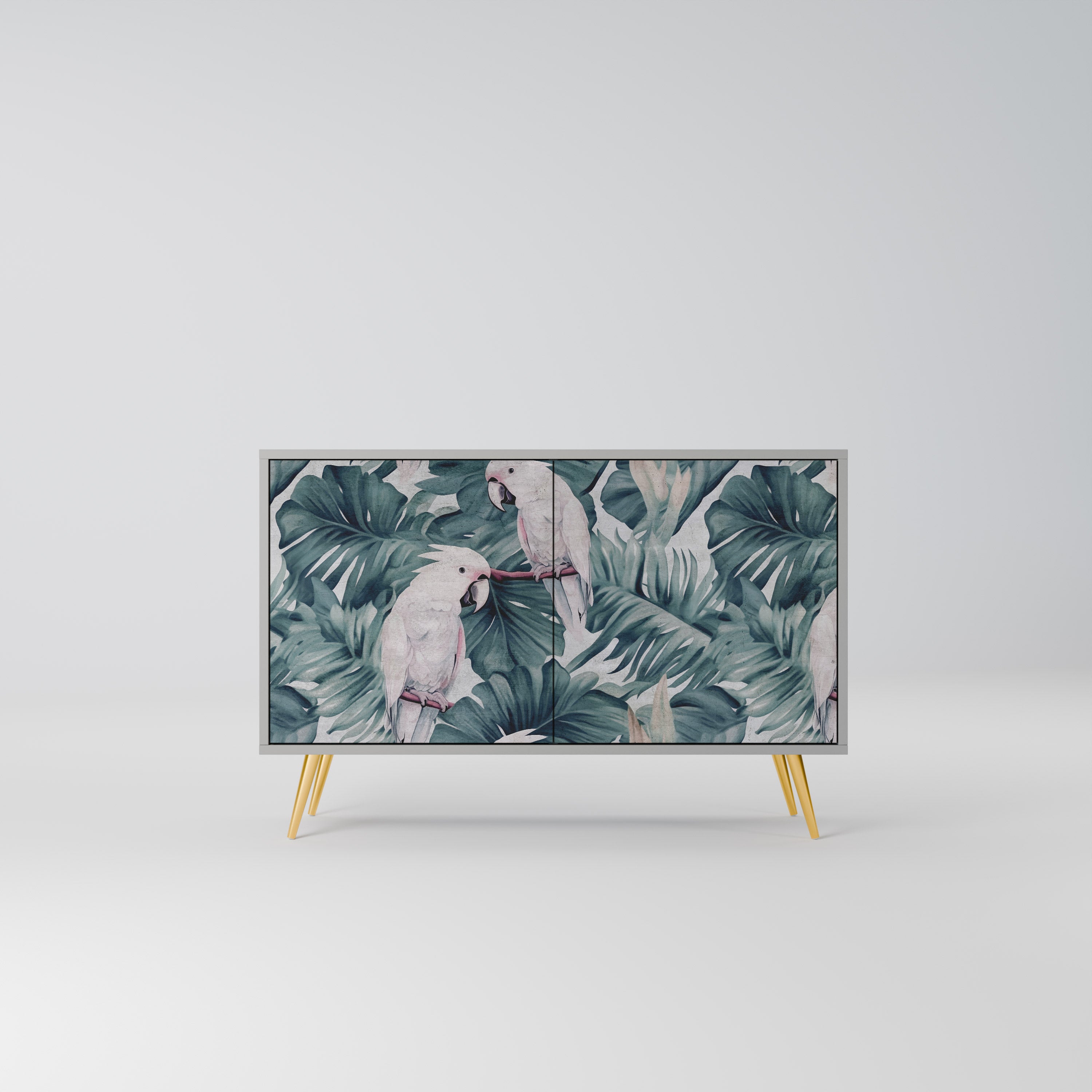 Aparador POPINJAY LOOK de 2 puertas en acabado gris