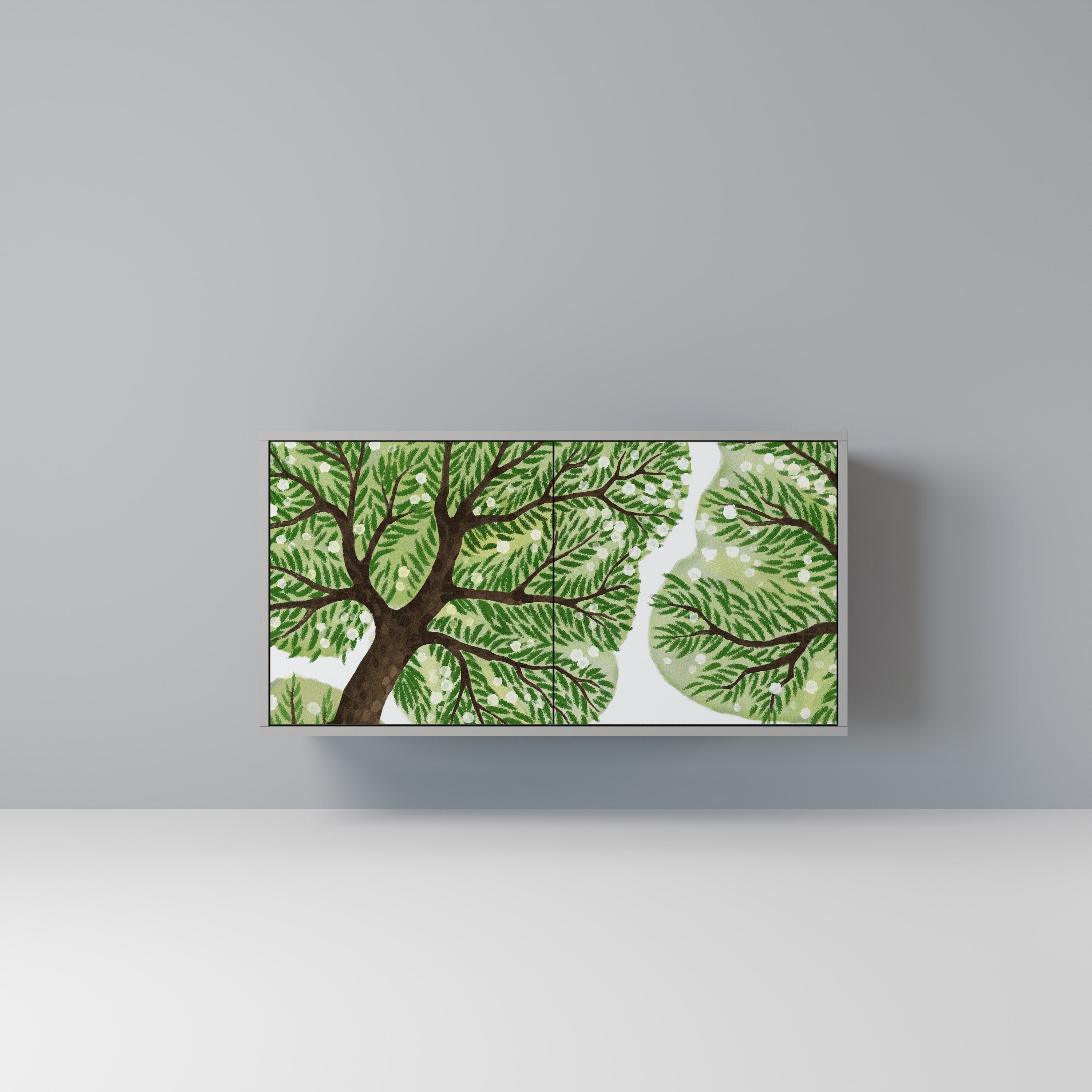 Aparador WILDERNESS DASH de 2 puertas en acabado gris