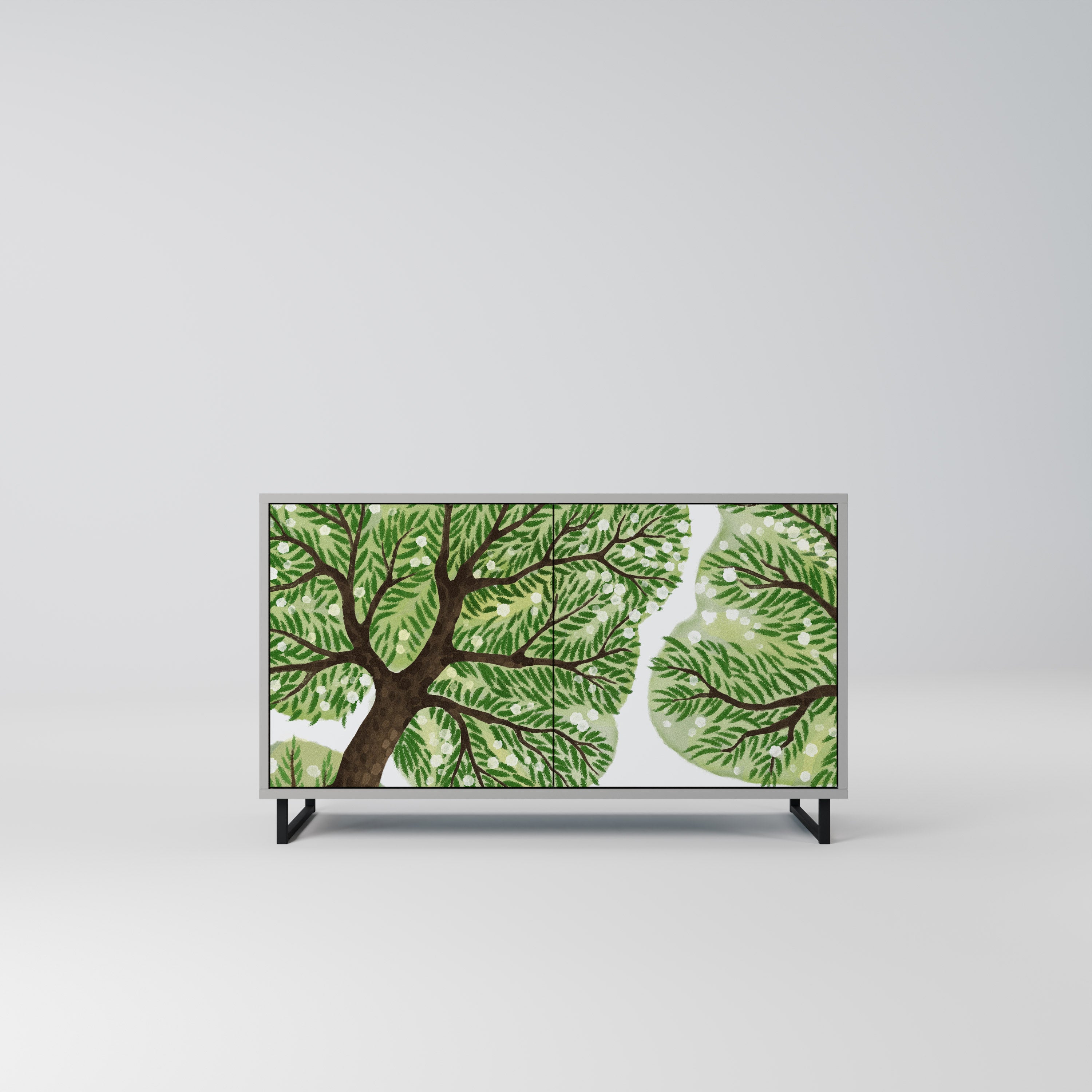 Aparador WILDERNESS DASH de 2 puertas en acabado gris