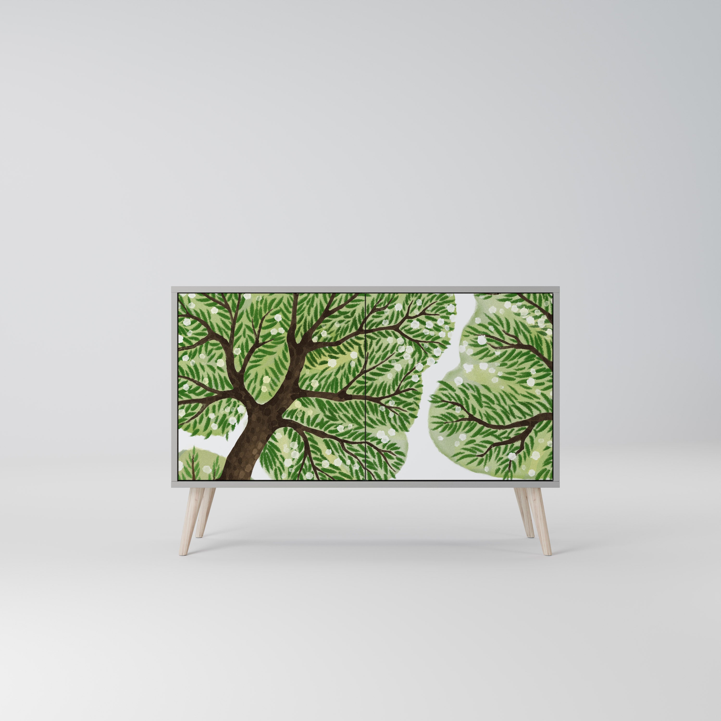 Aparador WILDERNESS DASH de 2 puertas en acabado gris