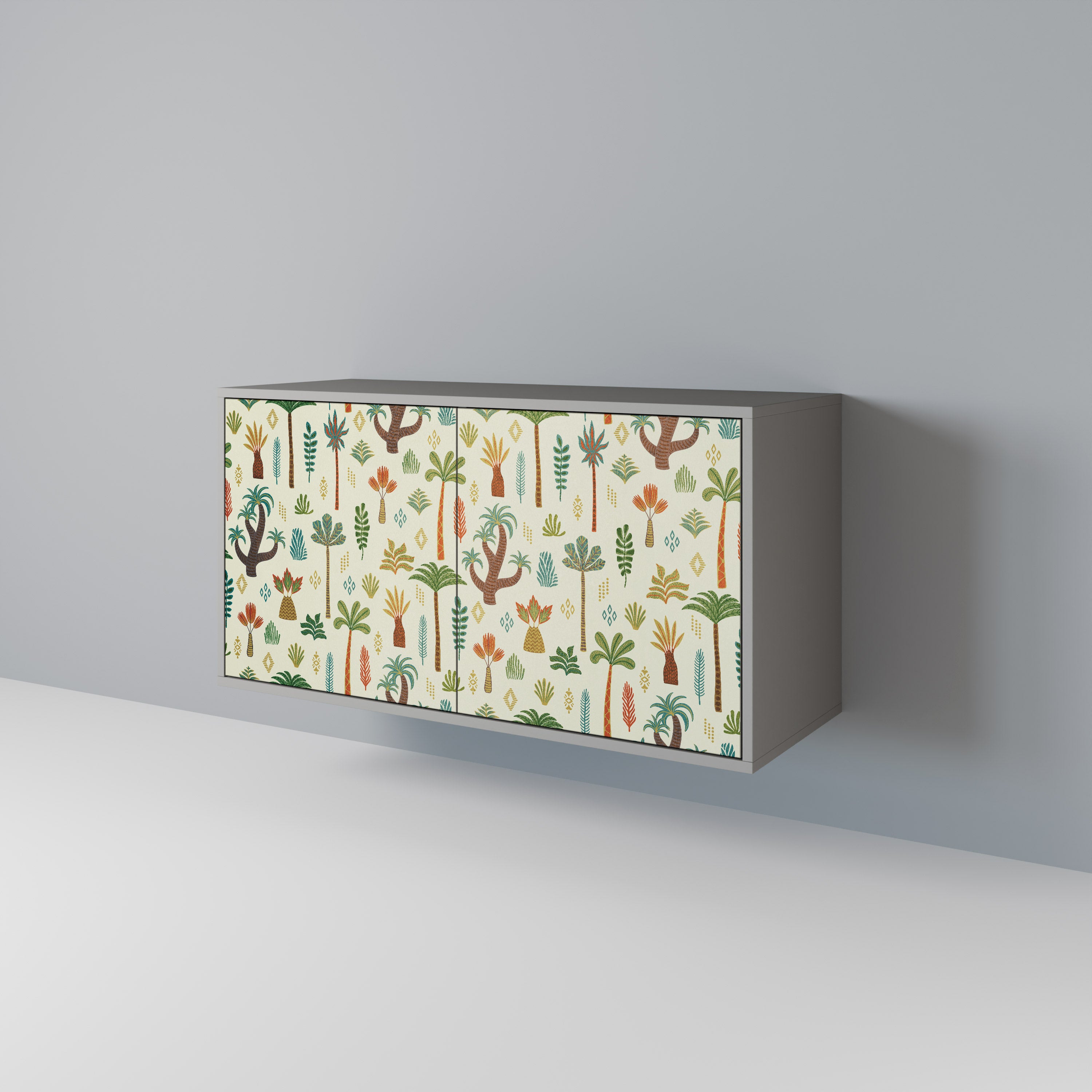 Aparador PALM SPRING de 2 puertas en acabado gris