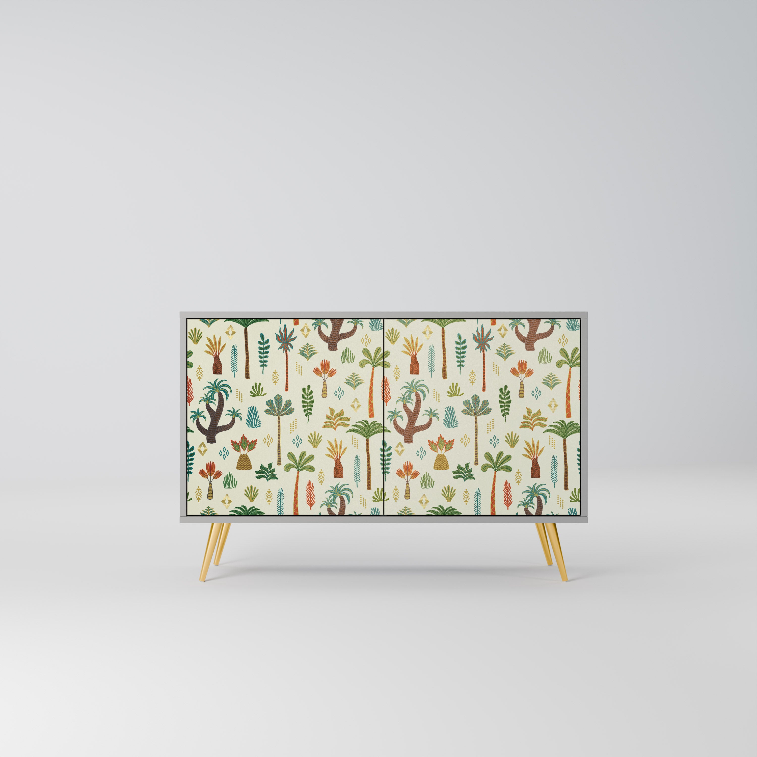 Aparador PALM SPRING de 2 puertas en acabado gris