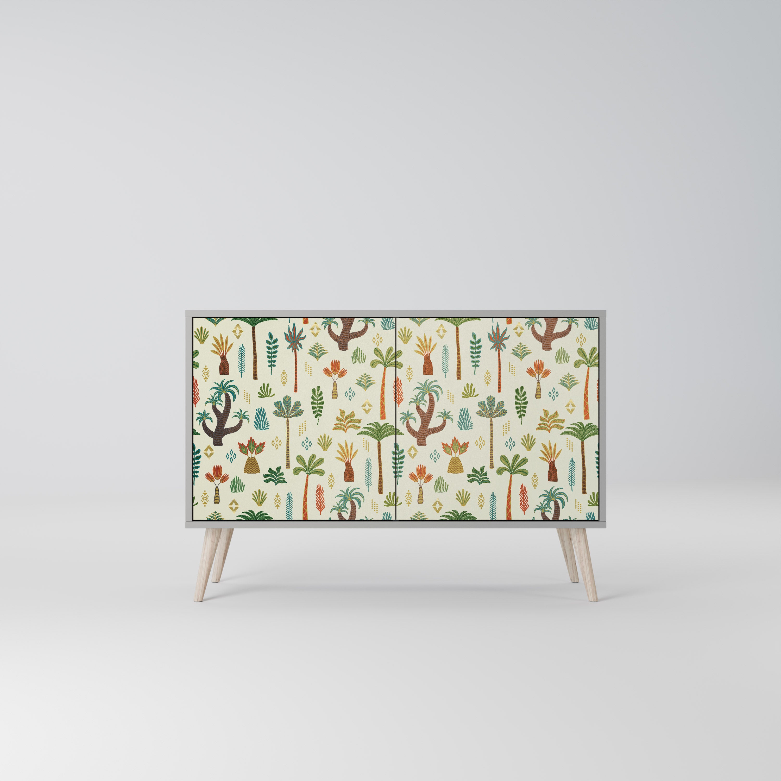 Aparador PALM SPRING de 2 puertas en acabado gris