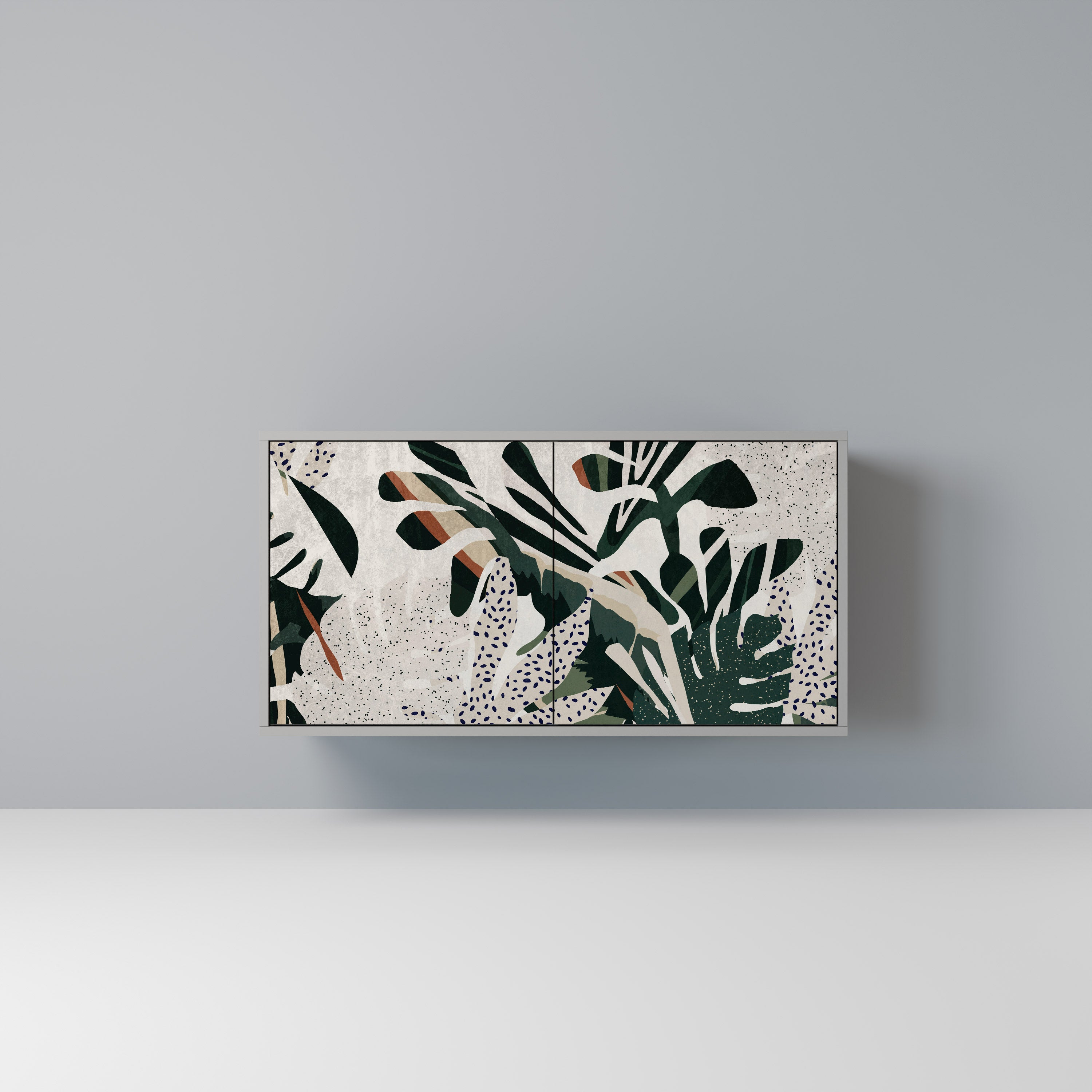 Aparador VERDURE FORMATION de 2 puertas en acabado gris