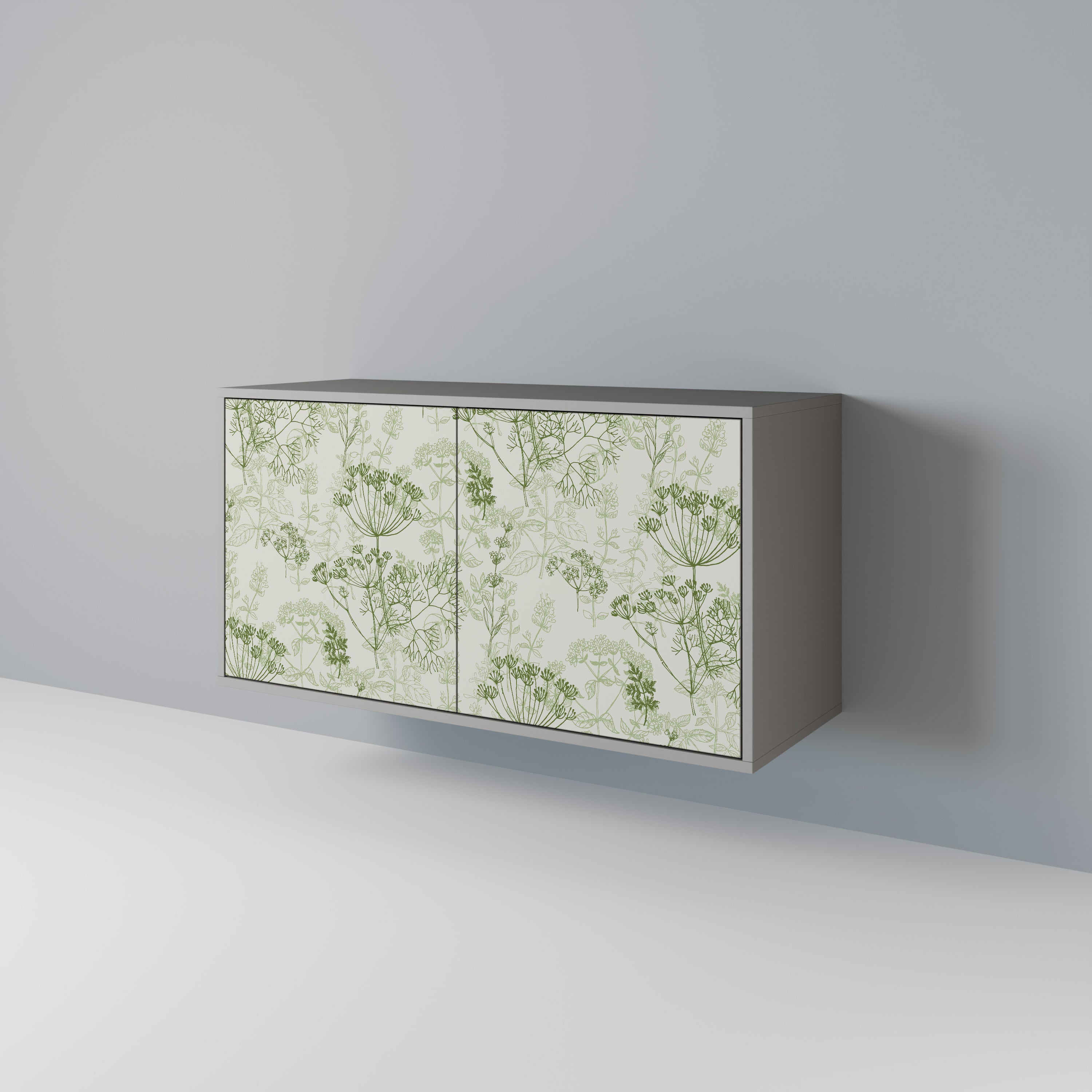 Aparador FENNEL BALDACHIN de 2 puertas en acabado gris