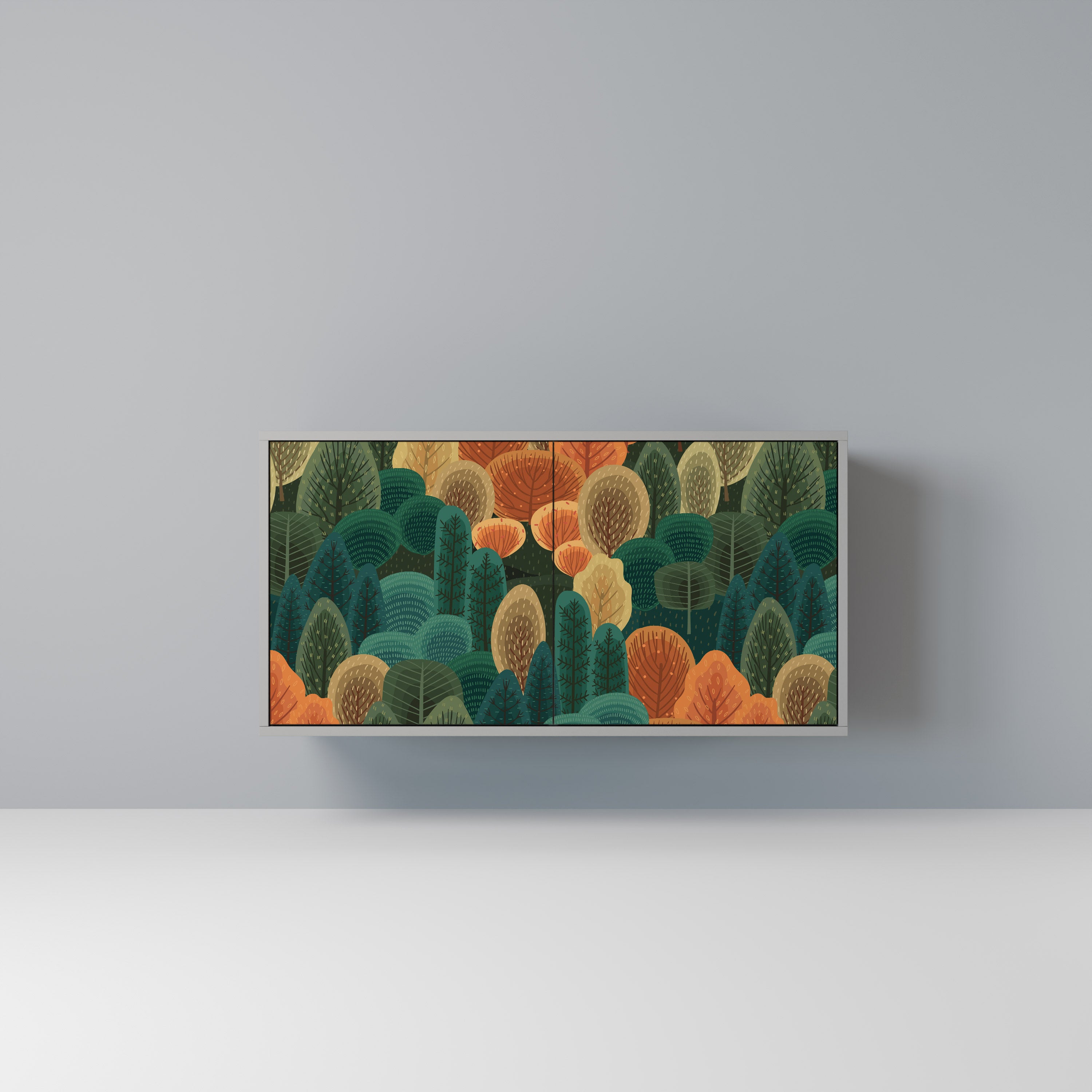 Aparador AUTUMN KALEIDOSCOPE de 2 puertas en acabado gris