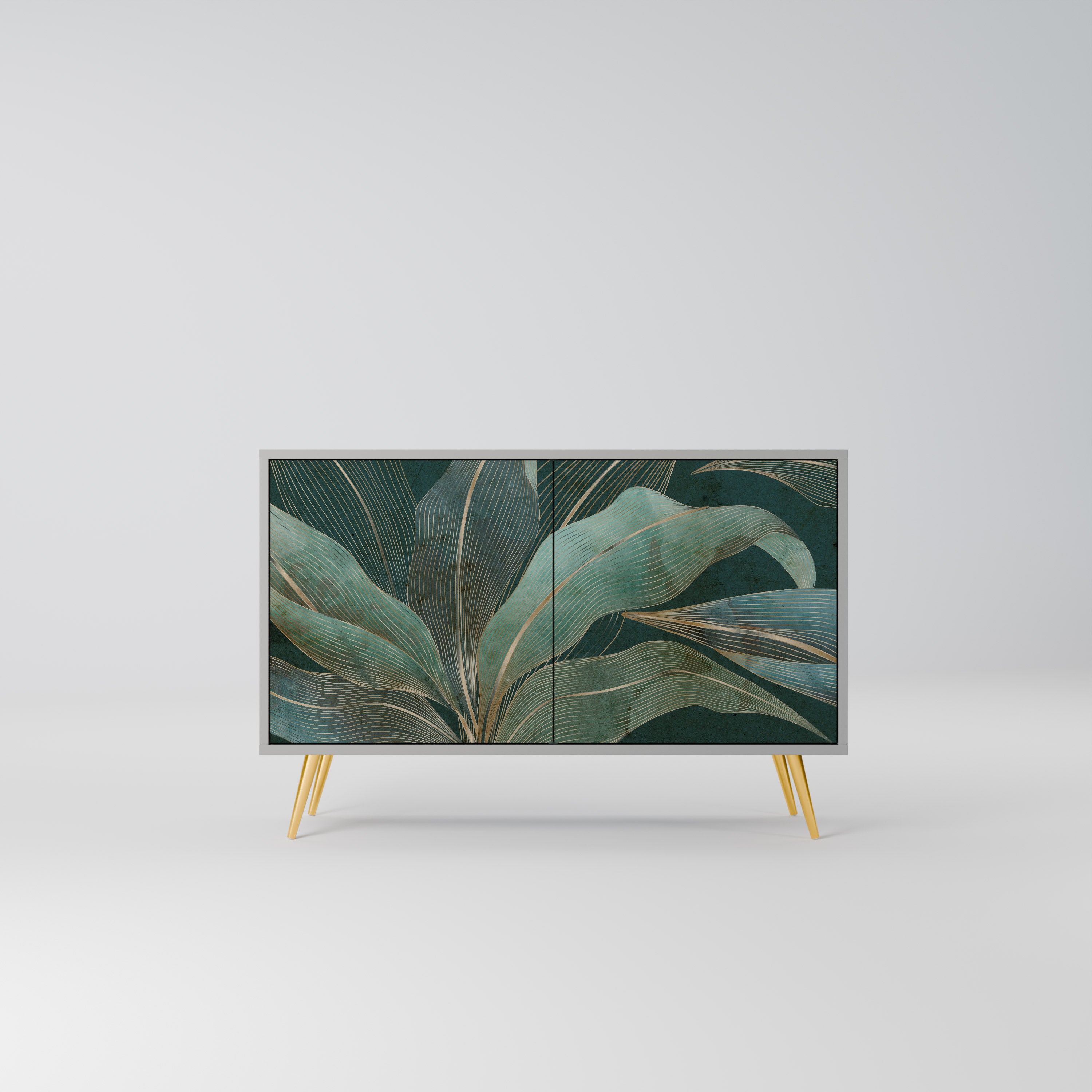 Aparador ROYAL GREEN de 2 puertas en acabado gris