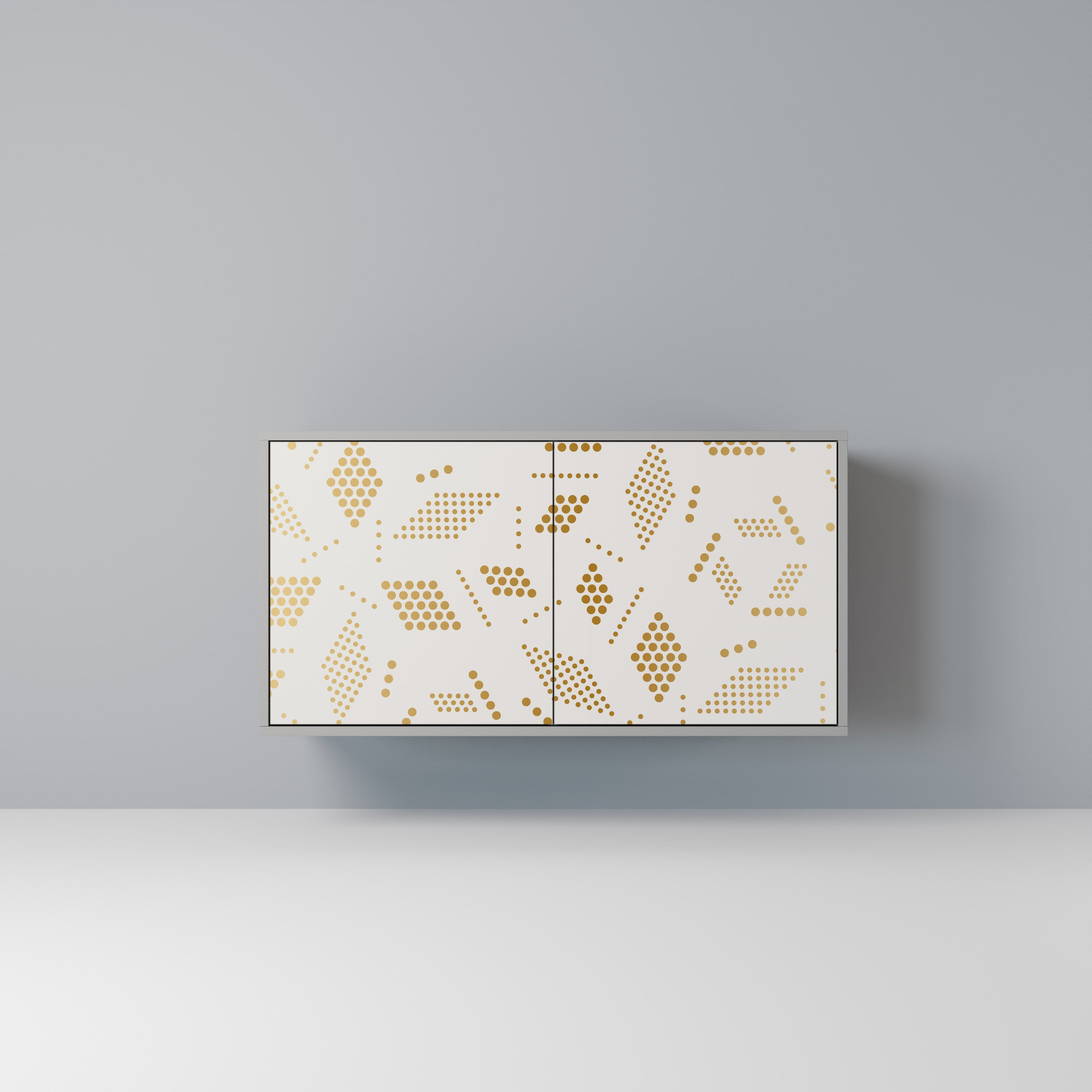 Aparador SPOTTED DAZE de 2 puertas con acabado gris