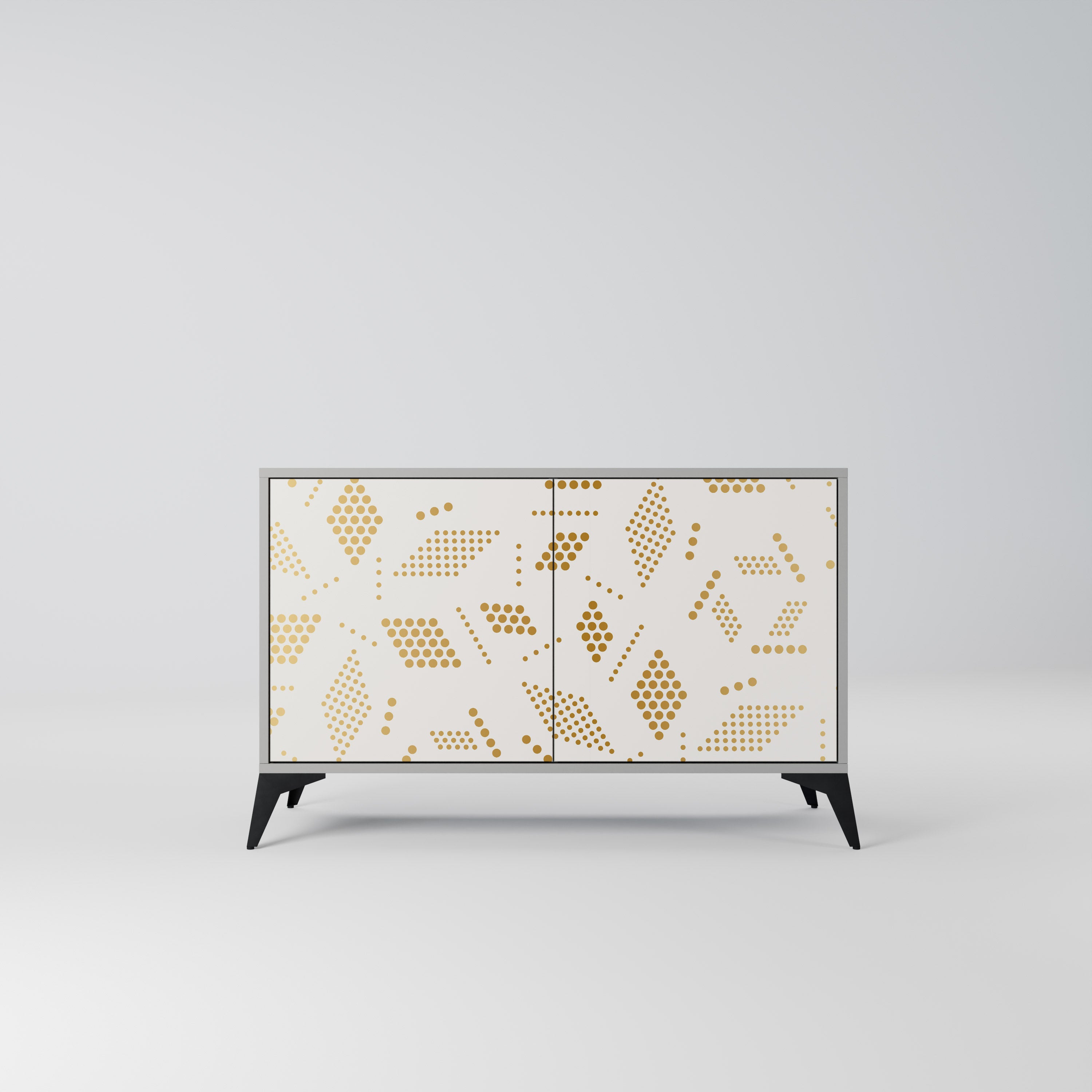 Aparador SPOTTED DAZE de 2 puertas con acabado gris