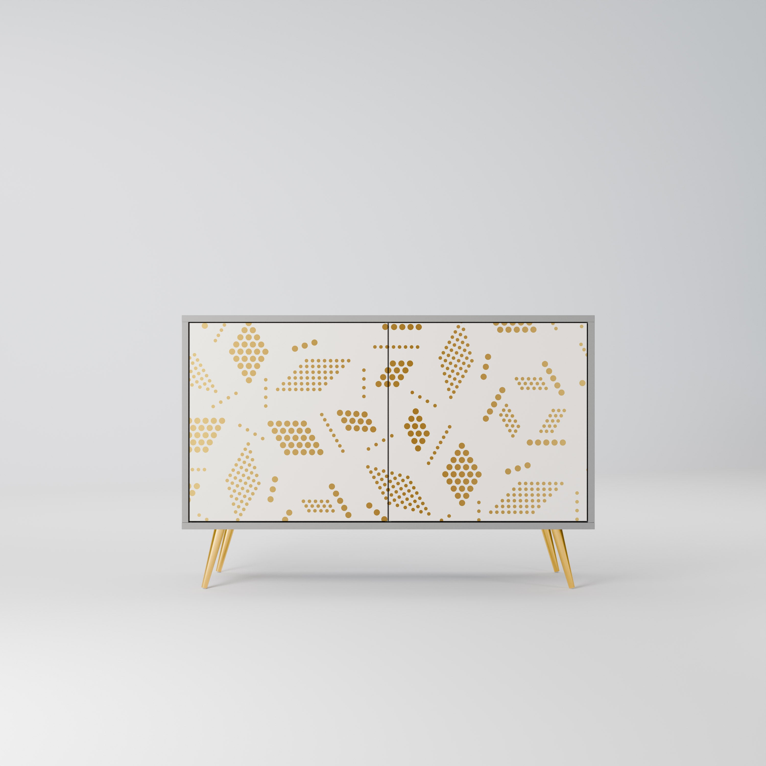 Aparador SPOTTED DAZE de 2 puertas con acabado gris